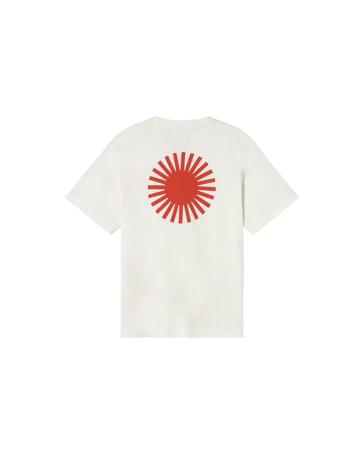 Camiseta blanca sol contrast Aaron sostenible - silueta 2