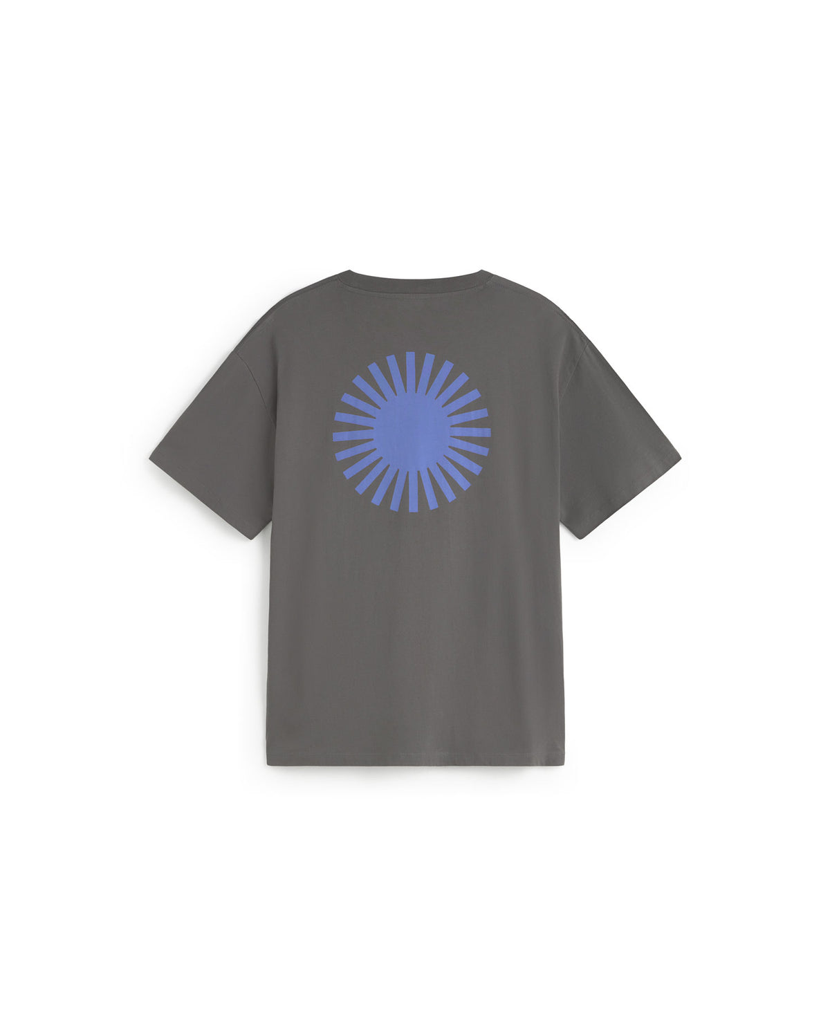 Camiseta gris sol espalda azul Aaron sostenible silueta - 3