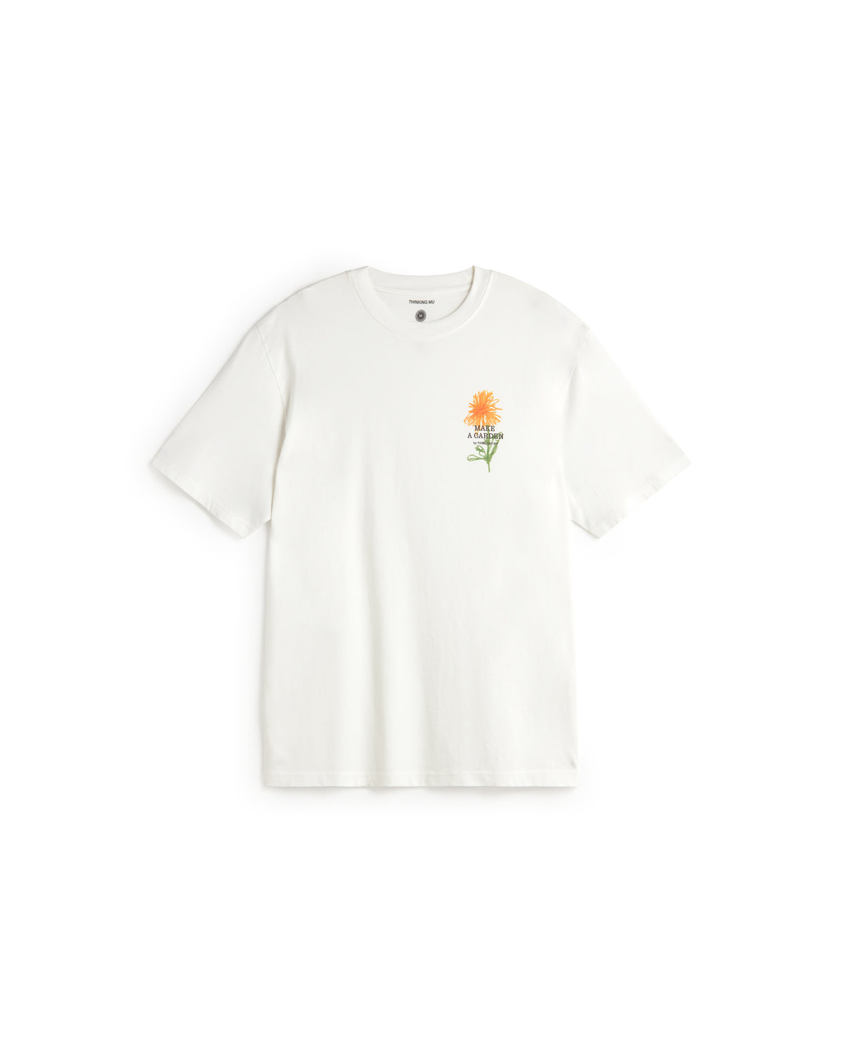 Camiseta flor crayon Aaron sostenible silueta - 1