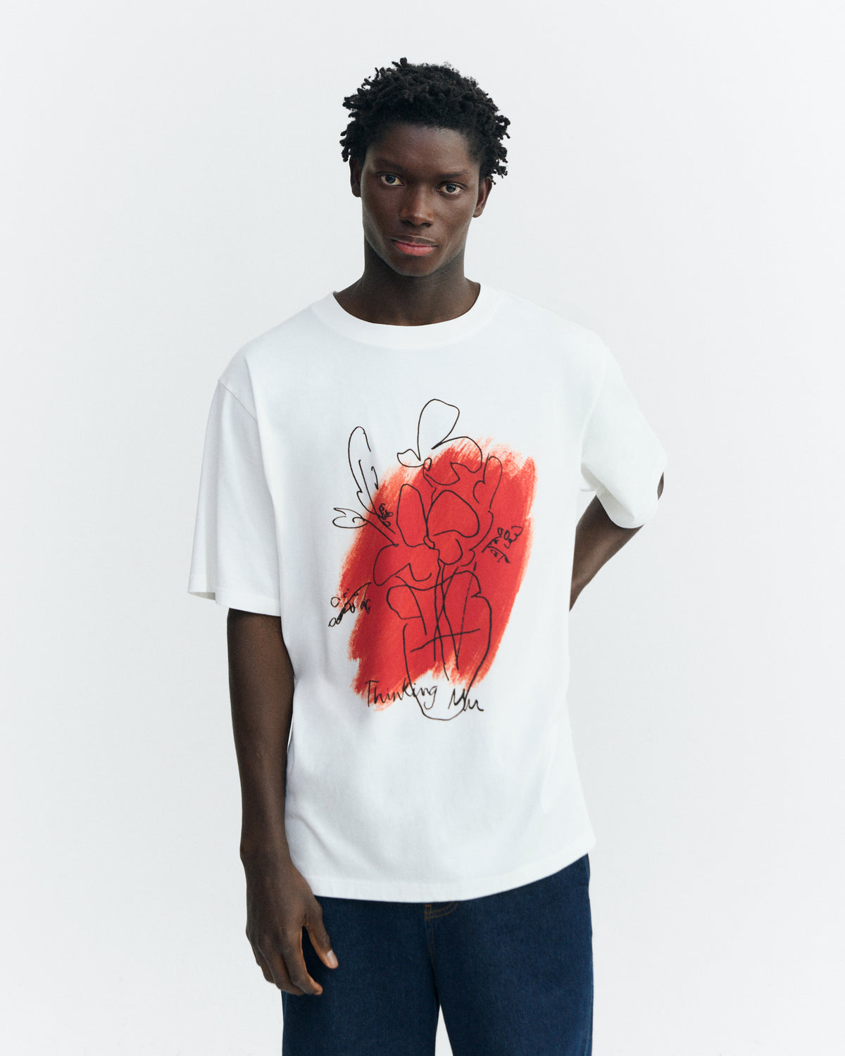 Camiseta oversize flower Eric sostenible - 2