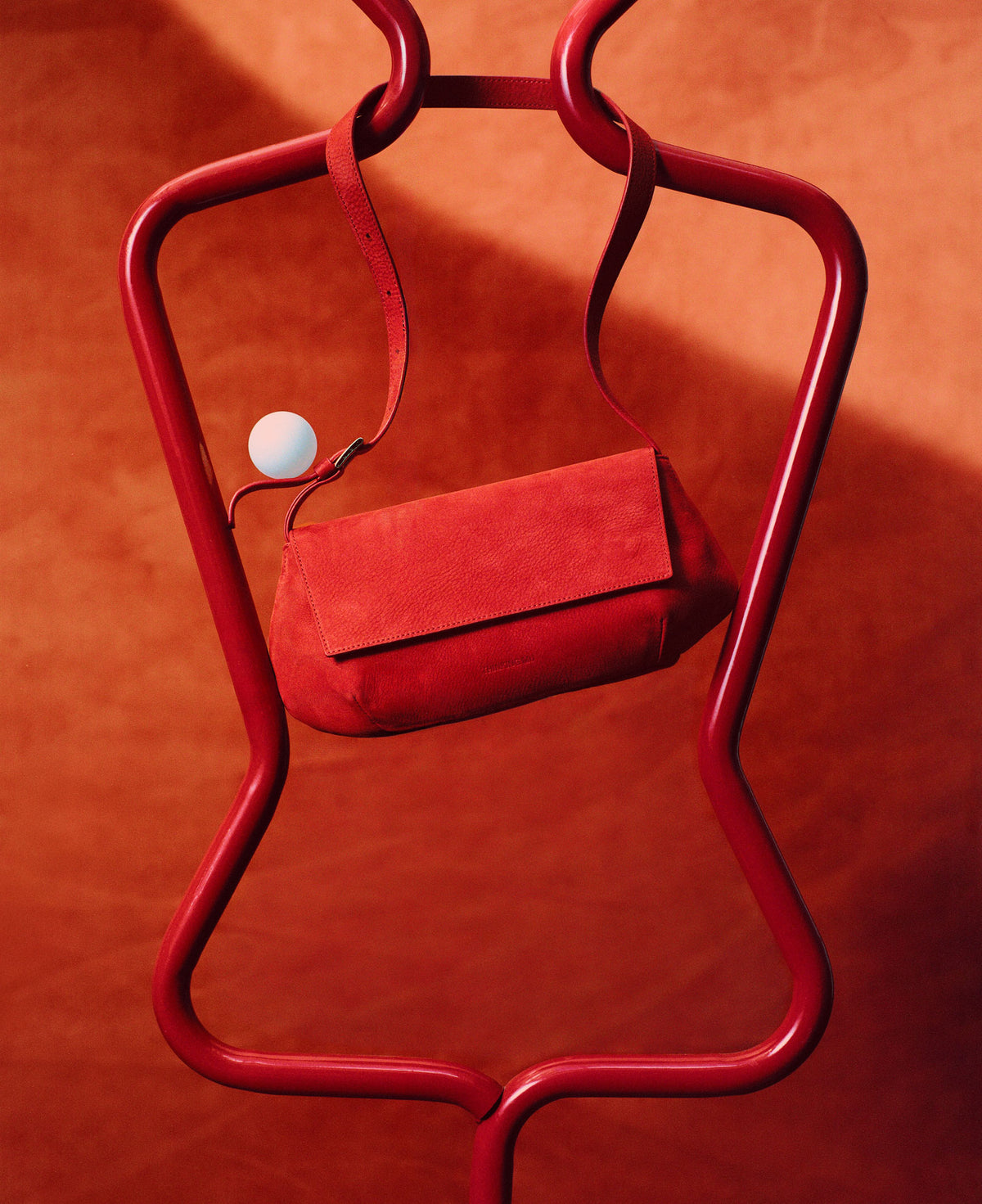 Bolso rojo rubí piel Jennie