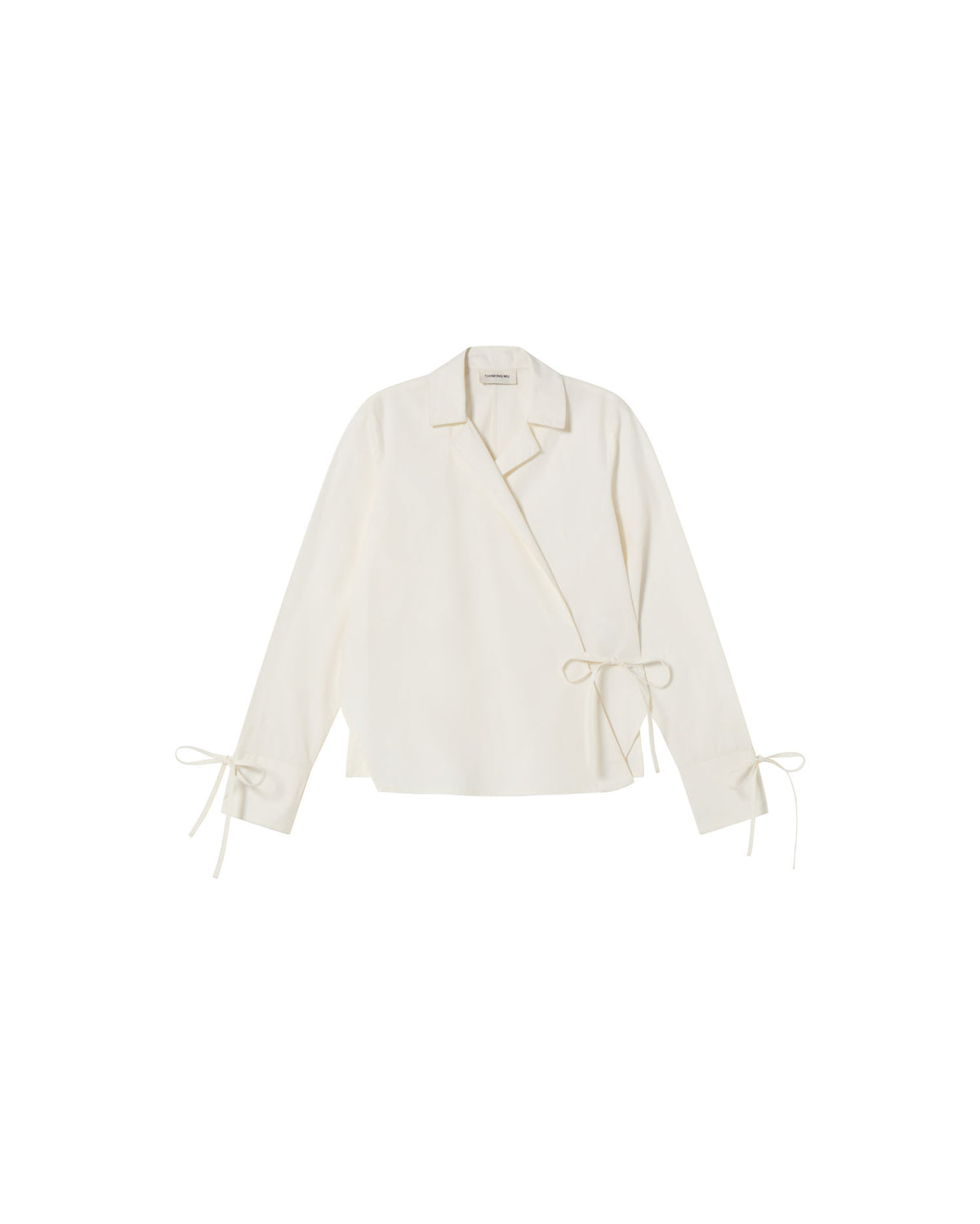 Blusa blanca Lenie sostenible - silueta 1