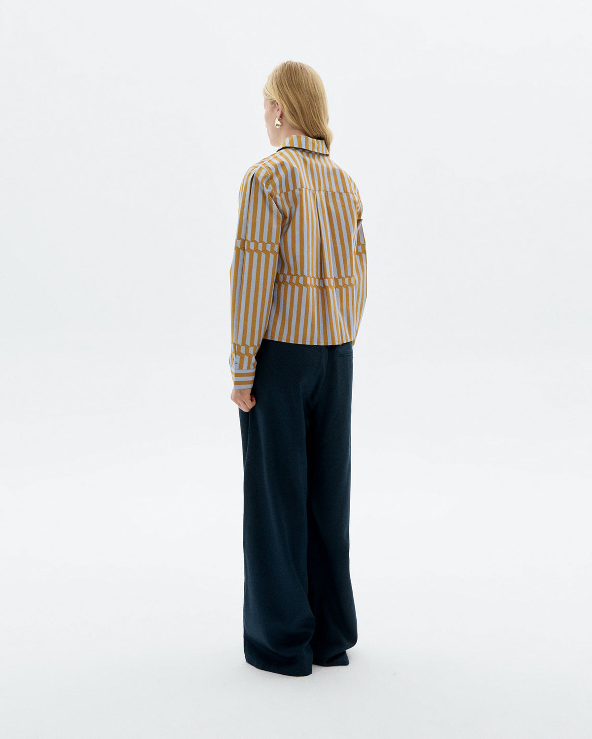 Blusa popelin rayas esque Duna sostenible - 4