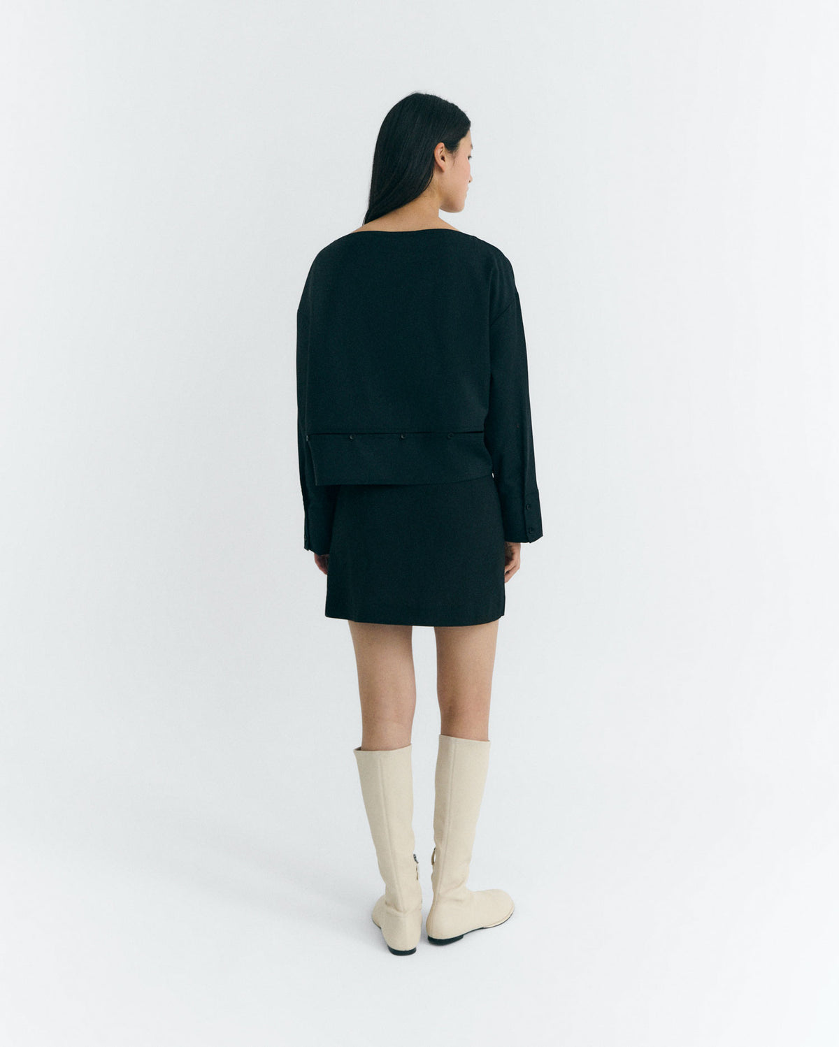 Blusa desmontable lana fina Marion sostenible - 6