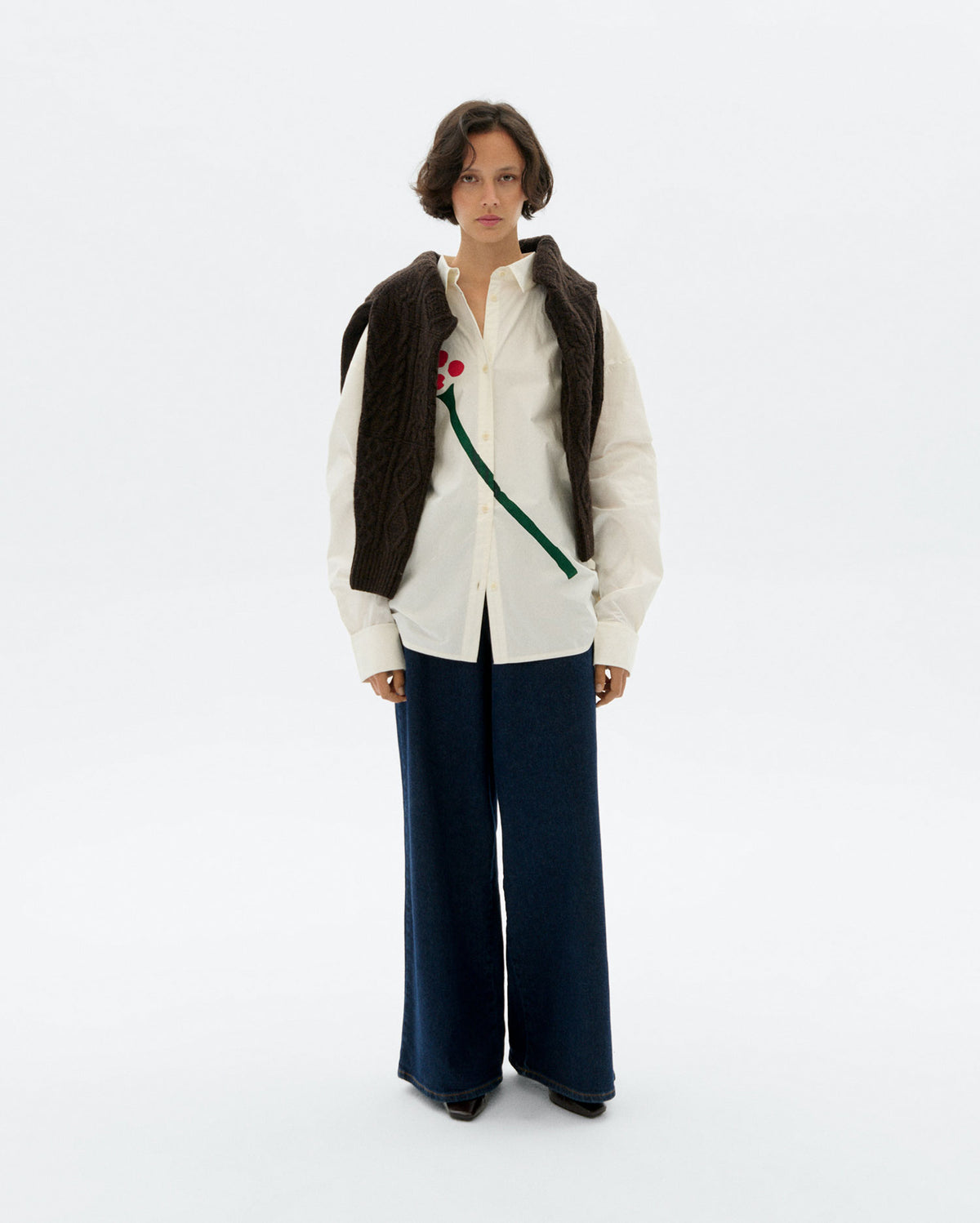 Blusa popelin flower Juana sostenible - 2