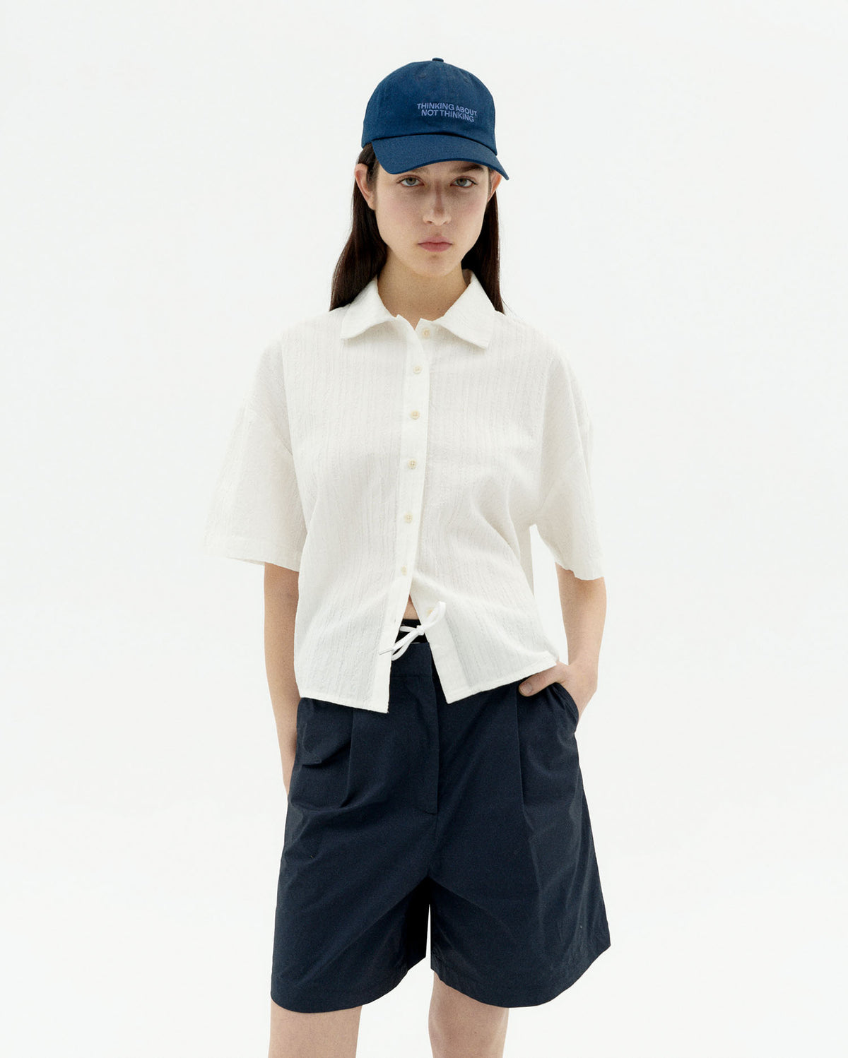 Blusa blanca popcorn Anna sostenible-1