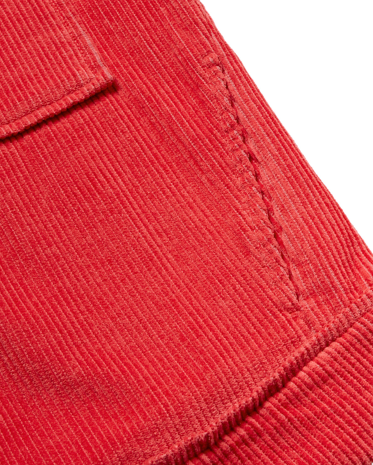 Chaqueta roja pana Frans sostenible - silueta 2