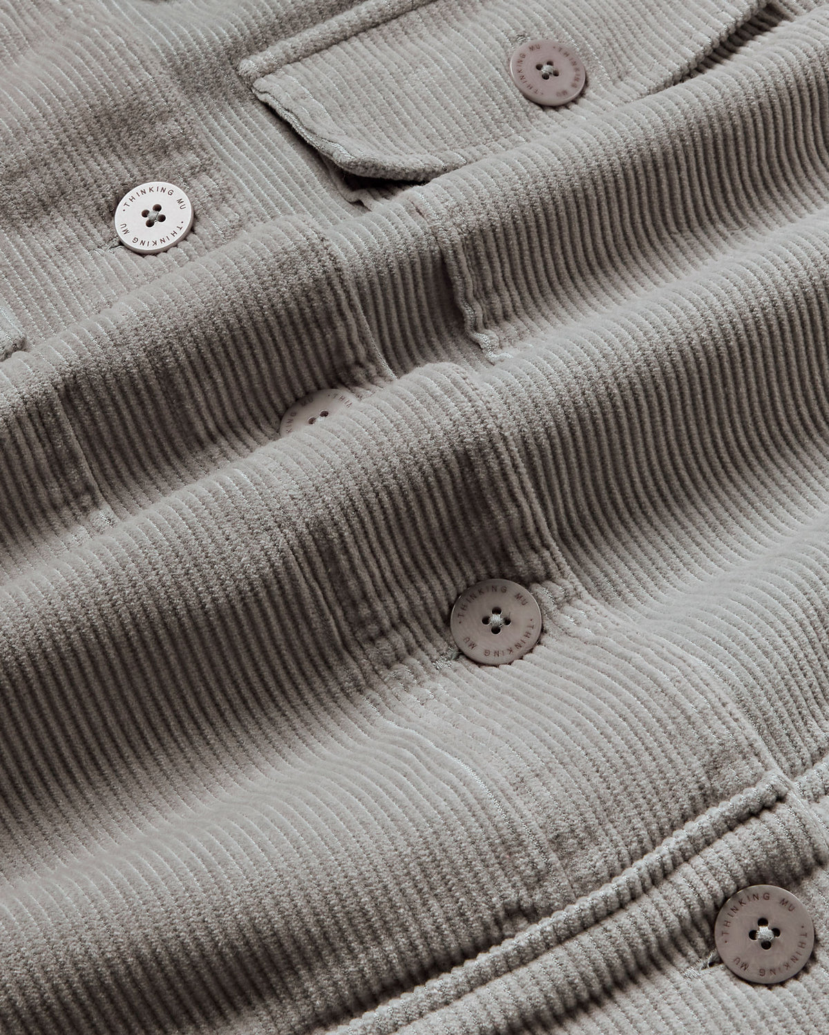 Chaqueta gris pana Frans sostenible - silueta 2