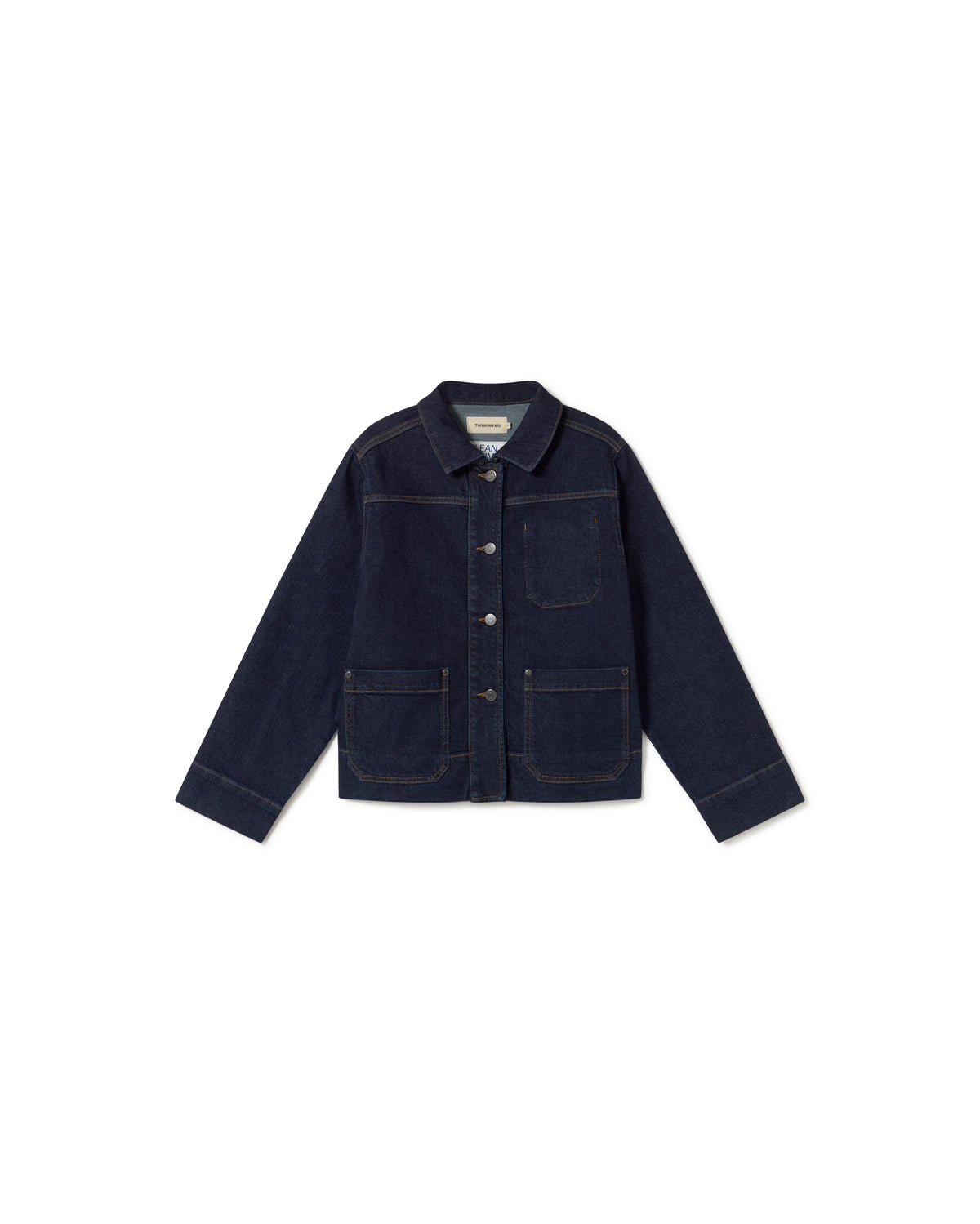 Chaqueta denim medium wash Debbie - silueta 1