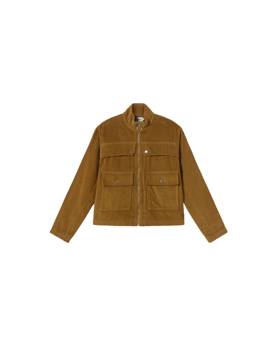 Chaqueta pana marrón Celia sostenible silueta - 1