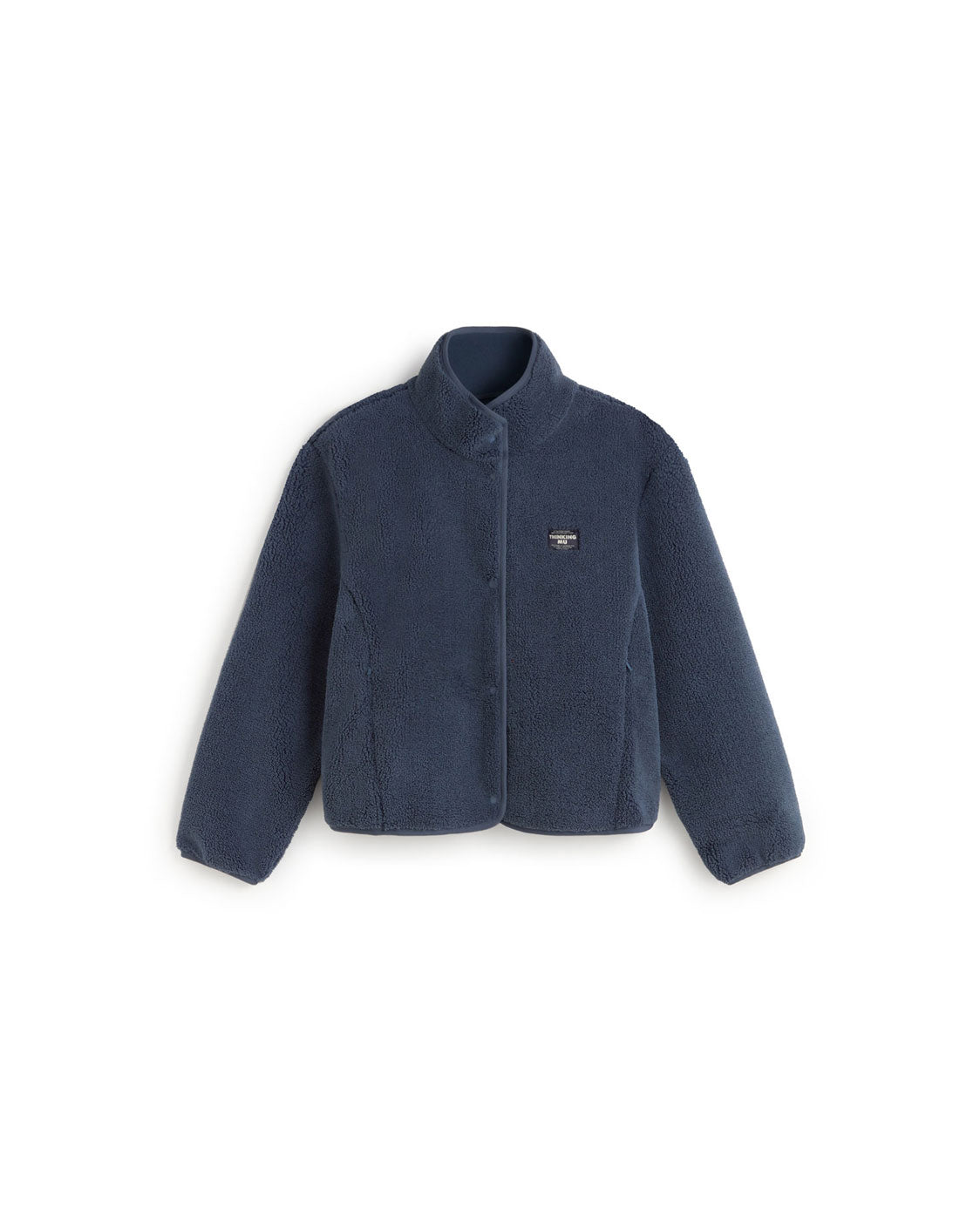 Chaqueta borreguito azul Kourtney sostenible silueta - 1