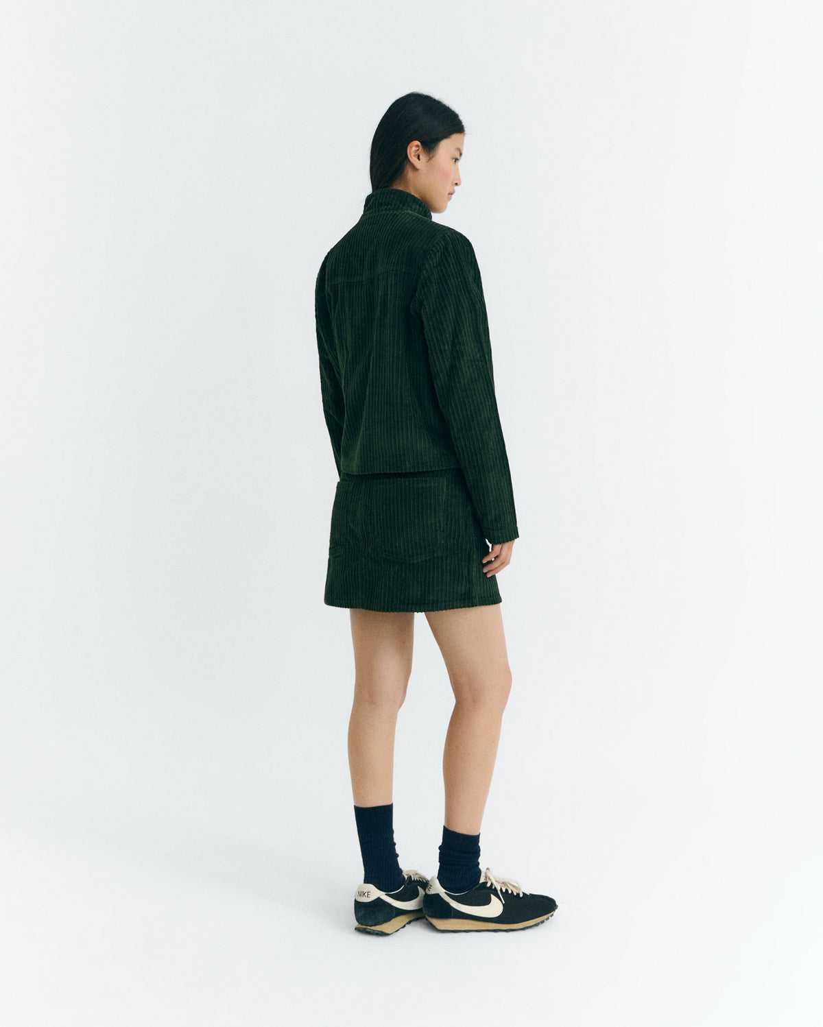 Chaqueta pana verde Celia sostenible - 4