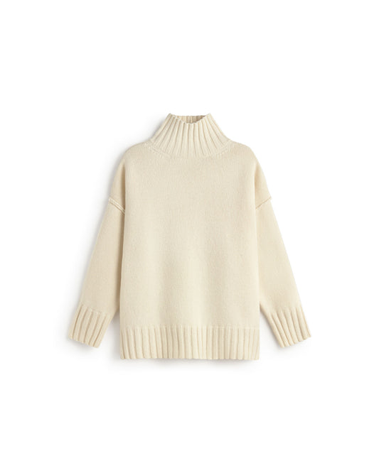 Jersey oversize lana Imogen sostenible silueta - 1