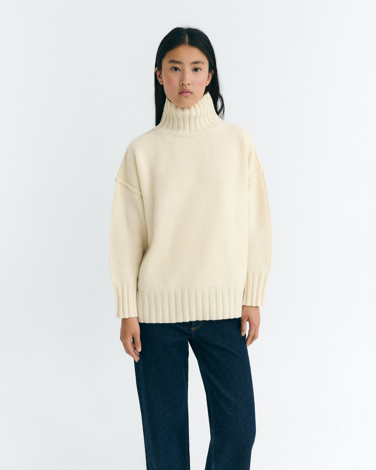 Jersey oversize lana Imogen sostenible - 1