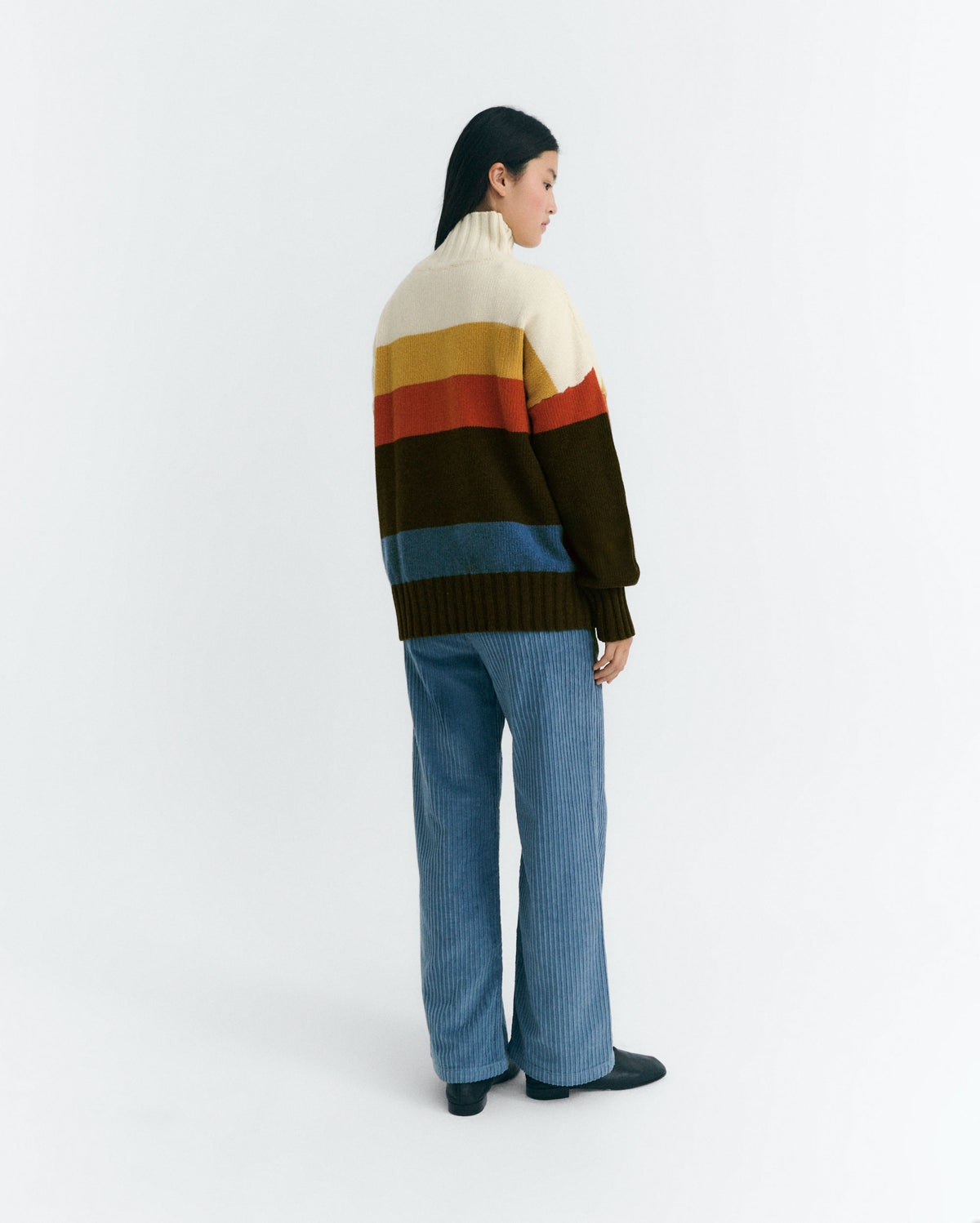 Jersey oversize lana rayas Imogen sostenible - 4