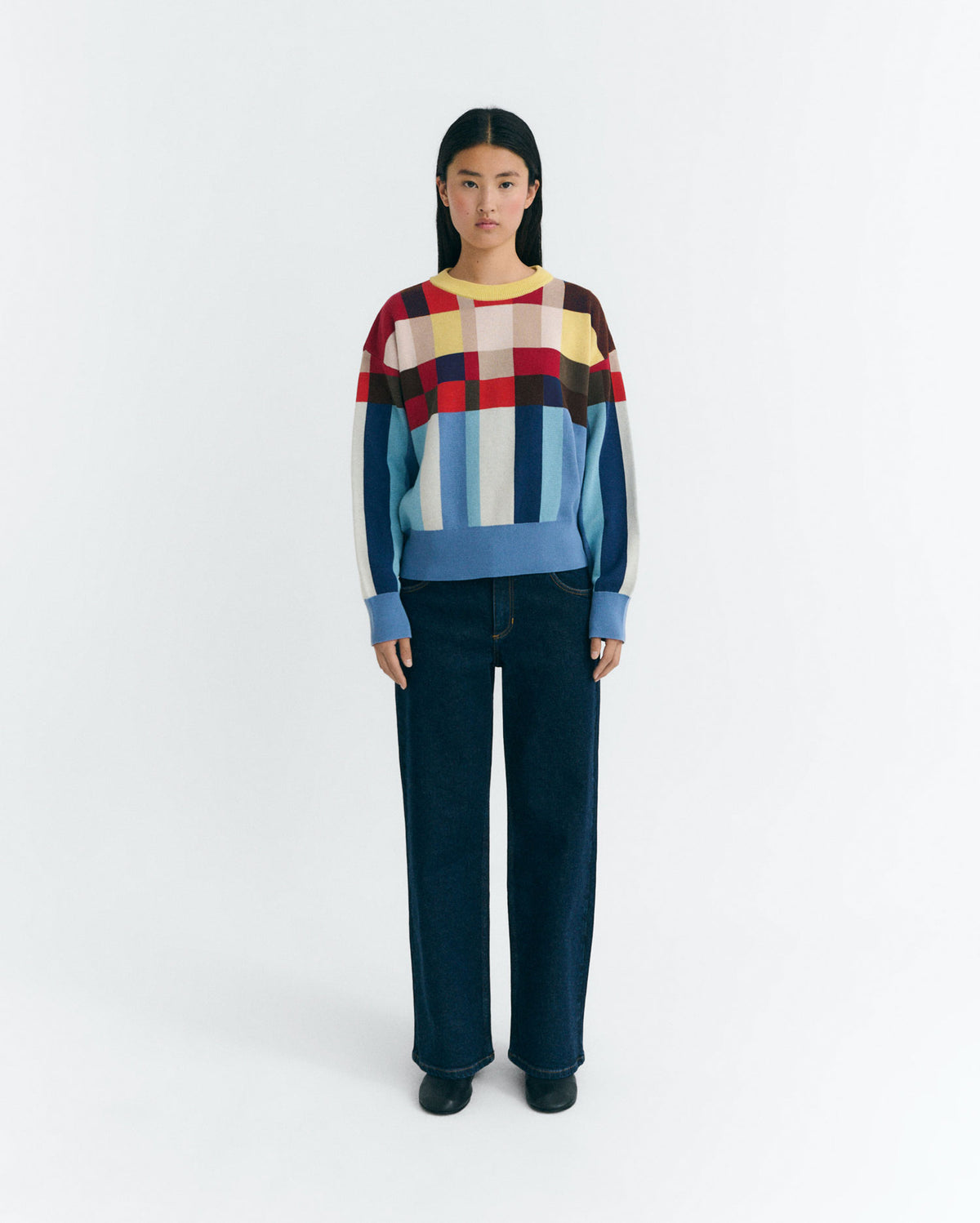 Jersey relaxed punto multicolor Petra sostenible - 2