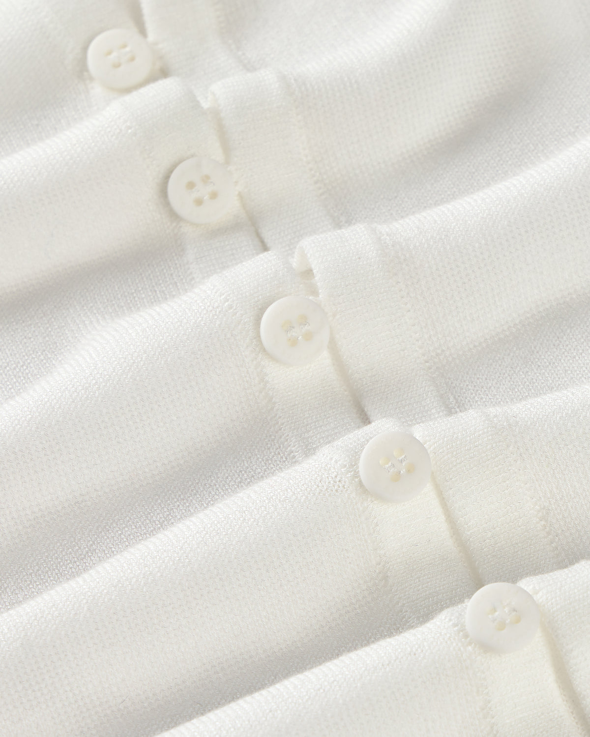 Cardigan punto crudo transparente Manon sostenible silueta - 2