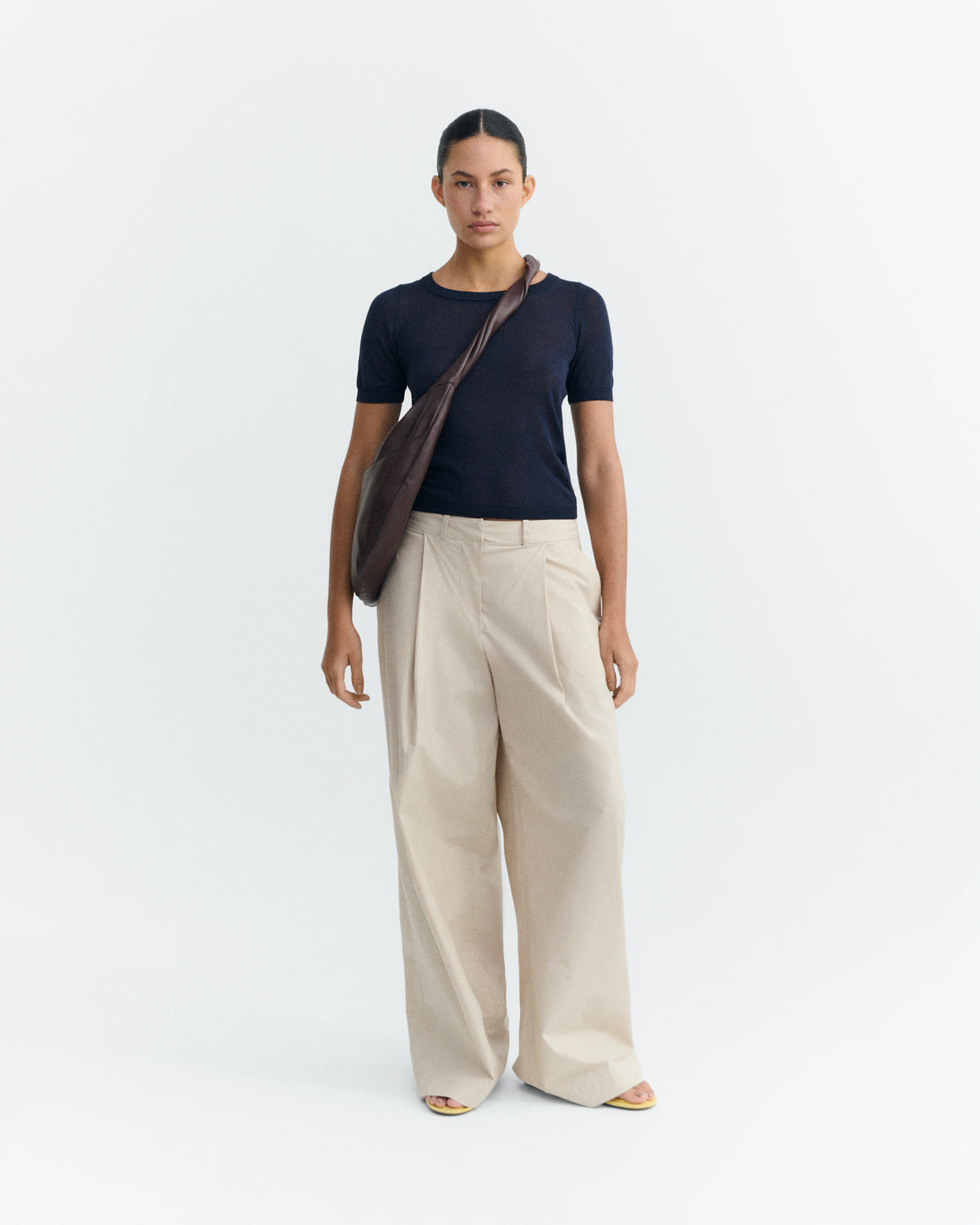 Top punto navy semitransparente Noctis sostenible - 1
