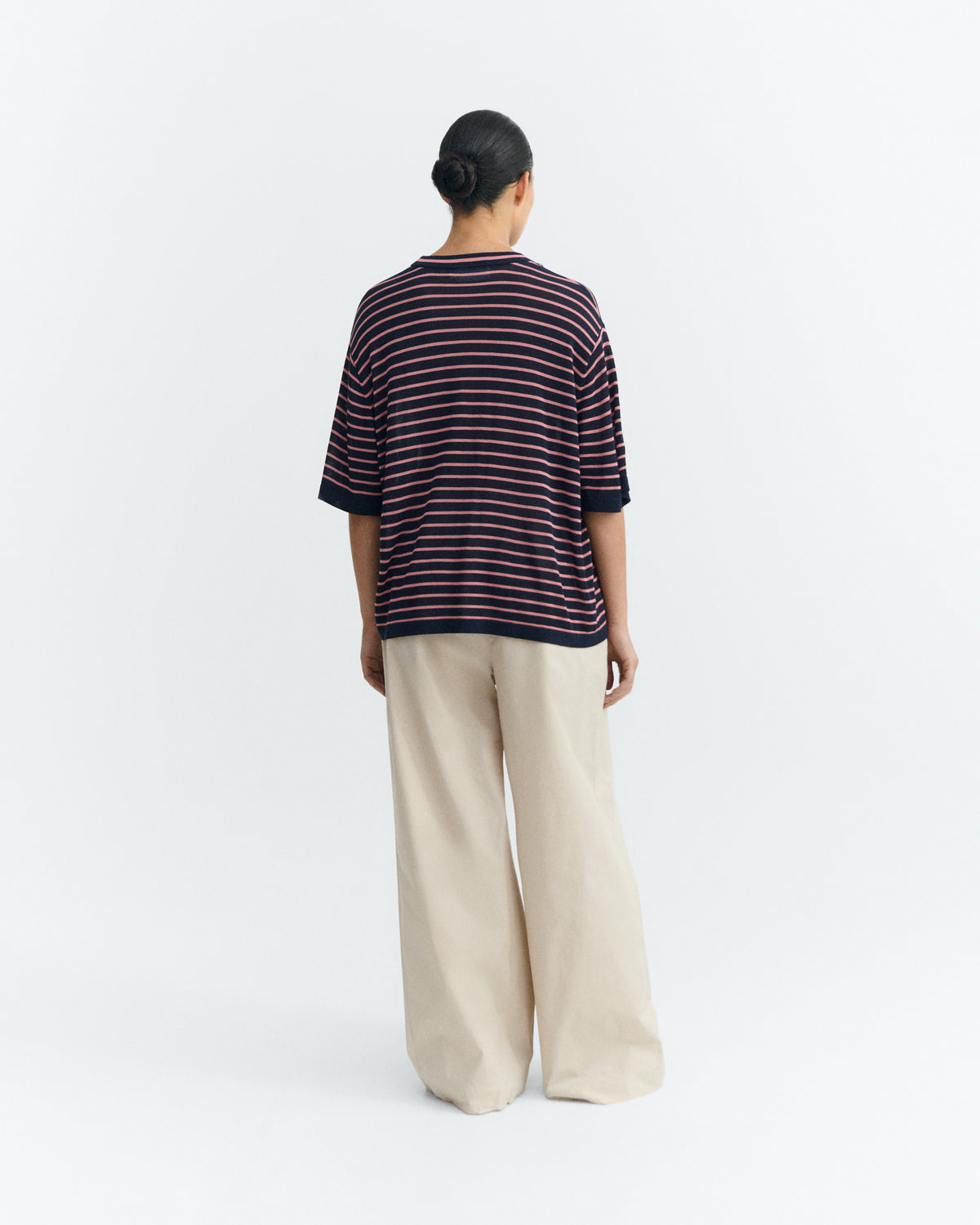 Camiseta oversize punto rayas Zenna sostenible - 5