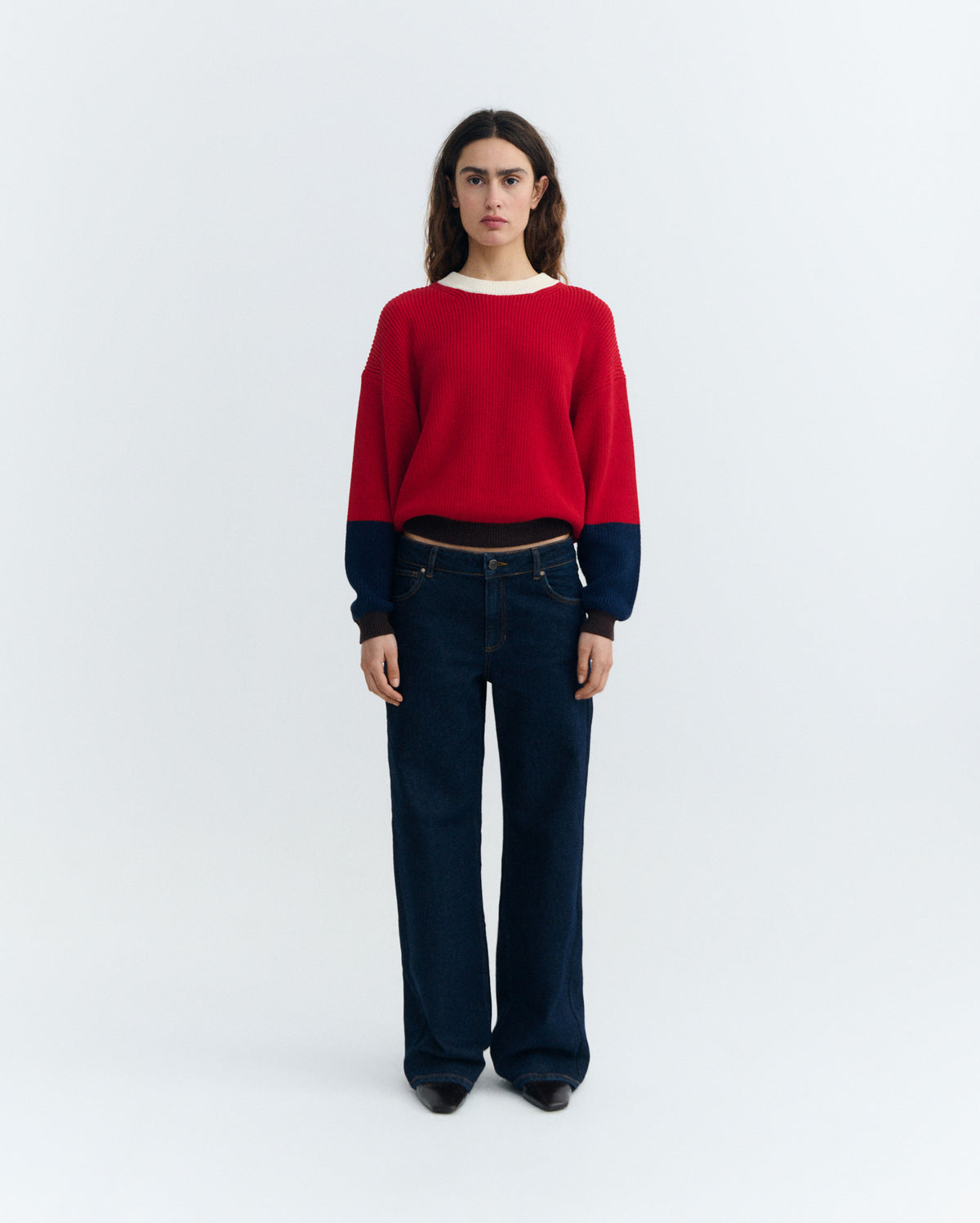 Jersey rojo algodón orgánico Carmen sostenible - 1
