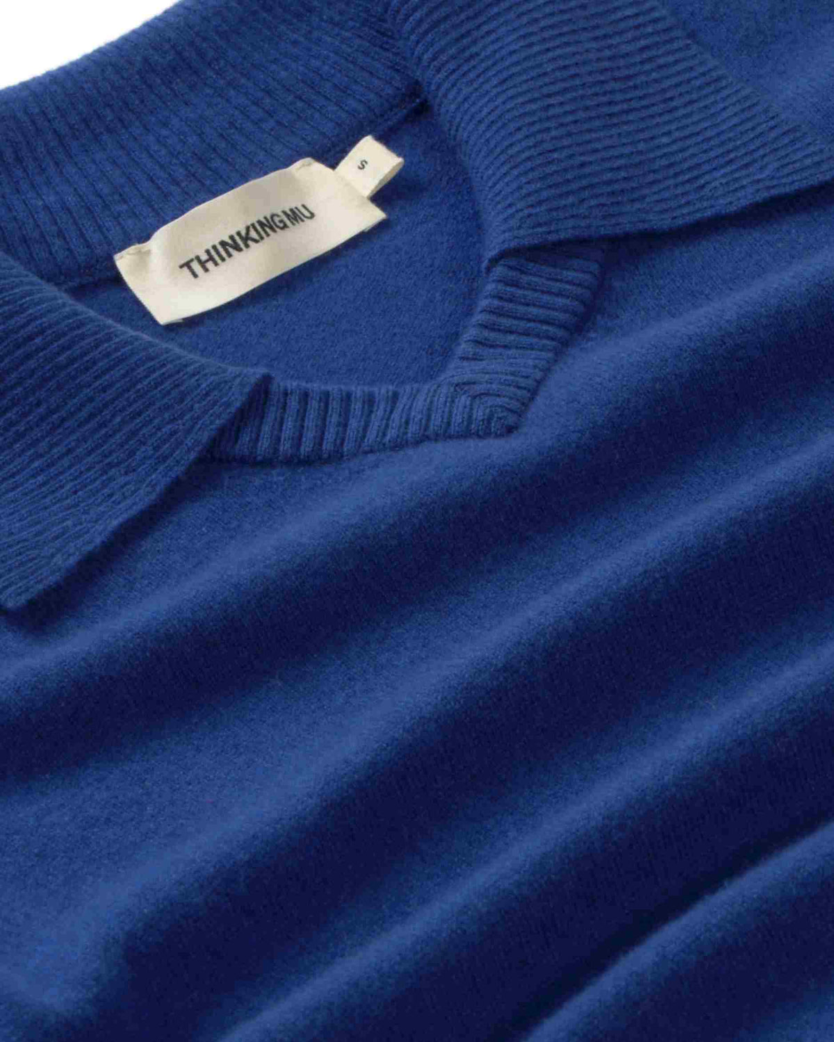 Jersey lana merino azul Khalida sostenible silueta - 2