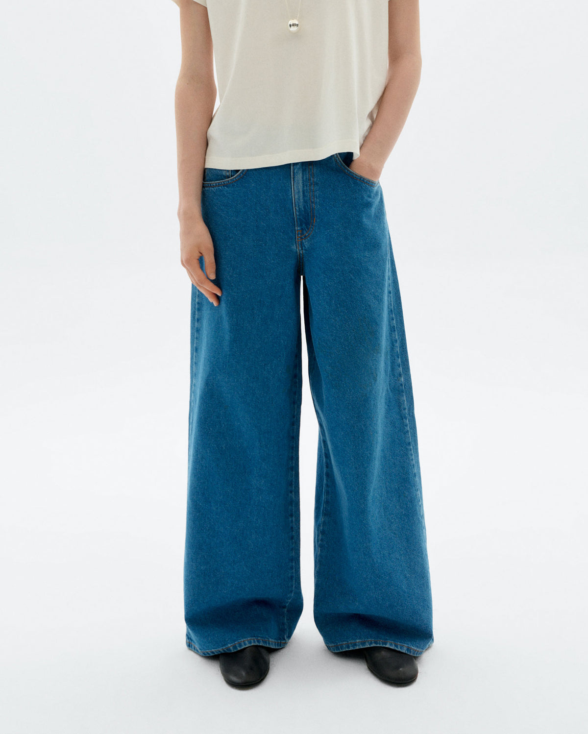 Jeans wide leg classic blue Hedda sostenible - 1