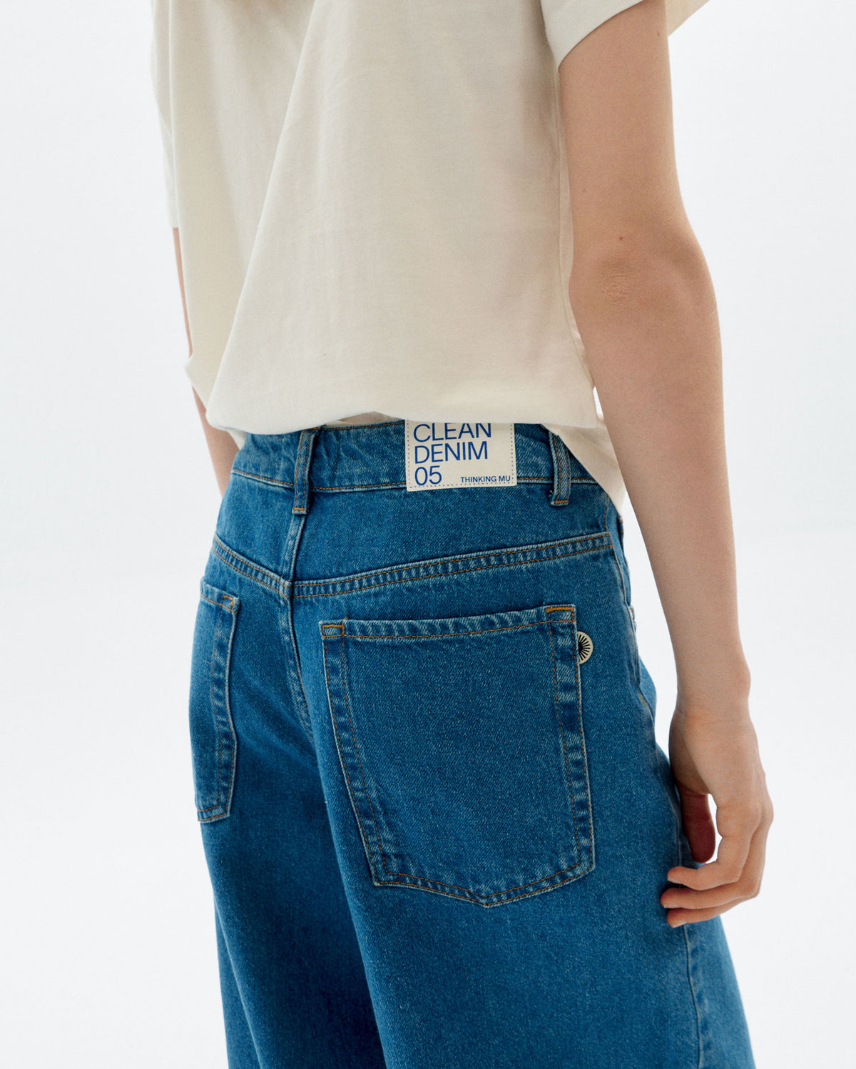 Jeans wide leg classic blue Hedda sostenible - 3