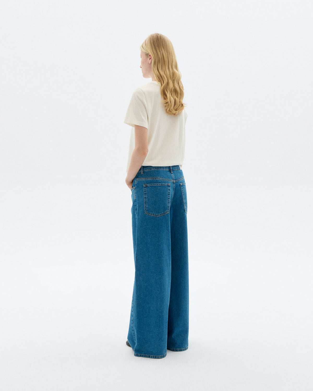 Jeans wide leg classic blue Hedda sostenible - 4