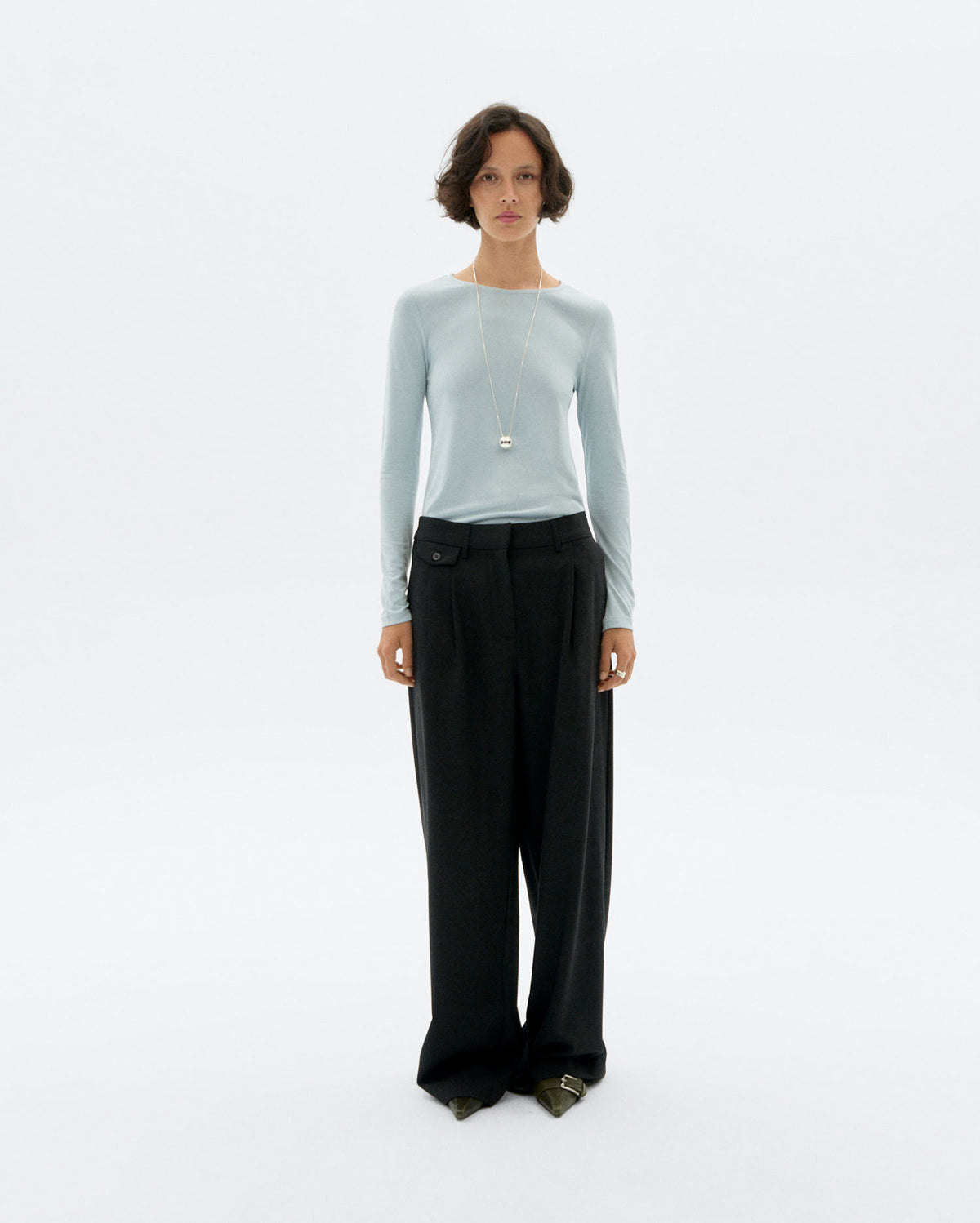 Pantalón lana fría negro Pat sostenible - 2