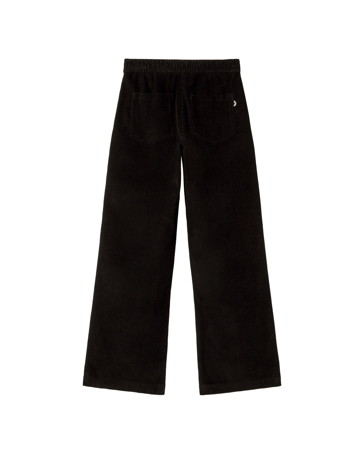 Pantalón negro pana Manolita sostenible - silueta 2