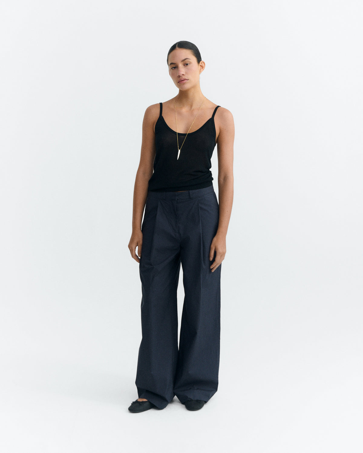 Pantalón wide leg azul Patty sostenible - 1