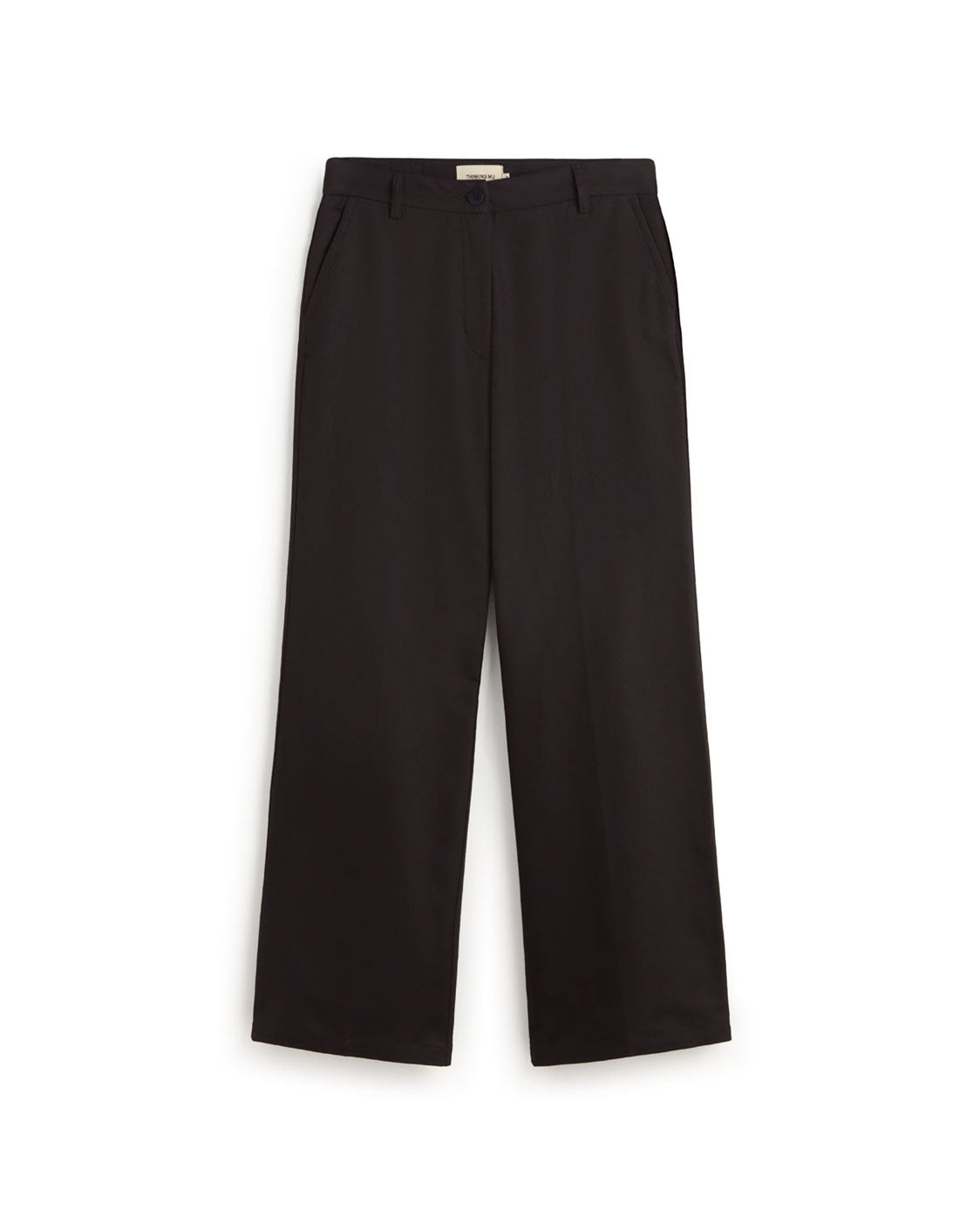 Pantalón recto negro Hermione sostenible silueta - 1