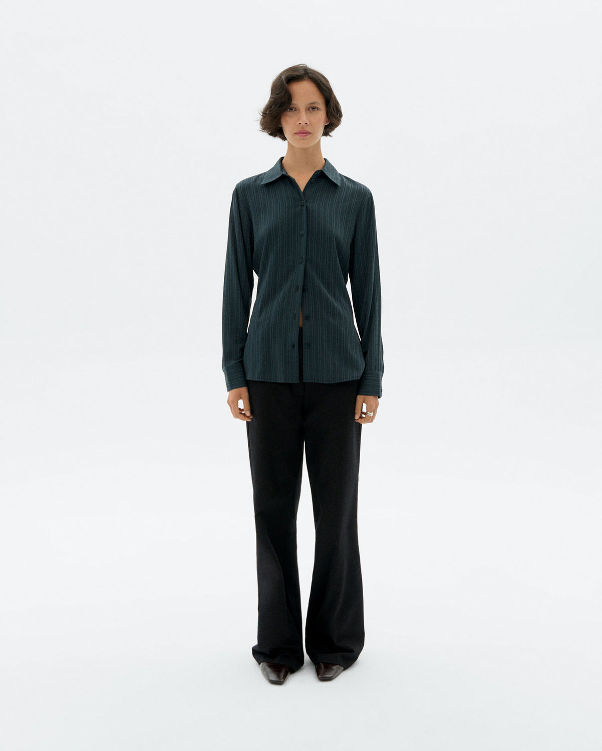 Pantalón recto negro Hermione sostenible - 2