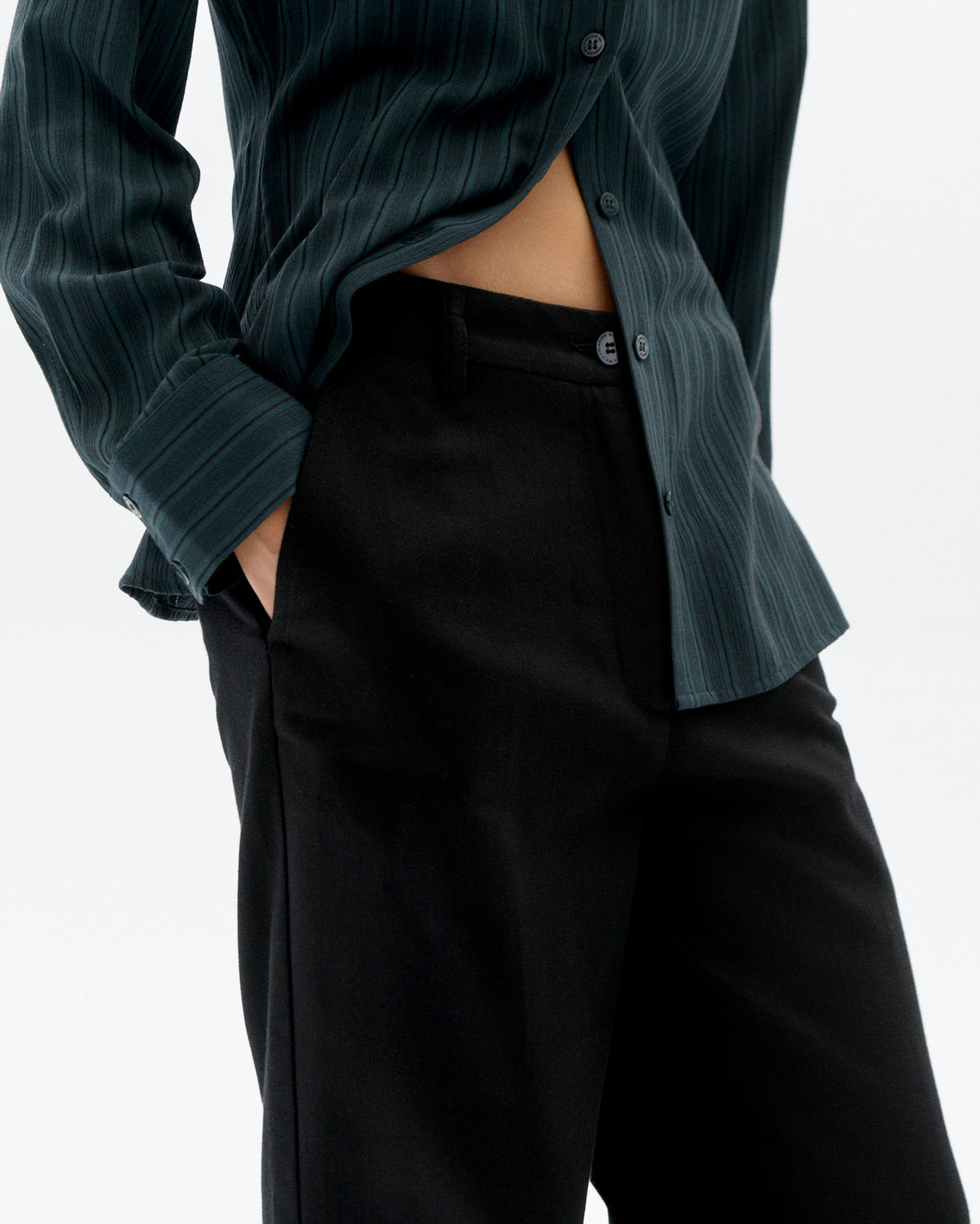 Pantalón recto negro Hermione sostenible - 3