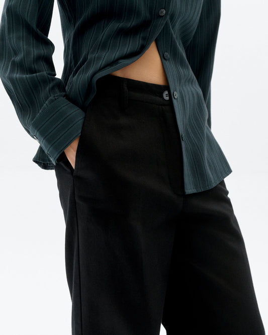 Pantalón recto negro Hermione sostenible - 3