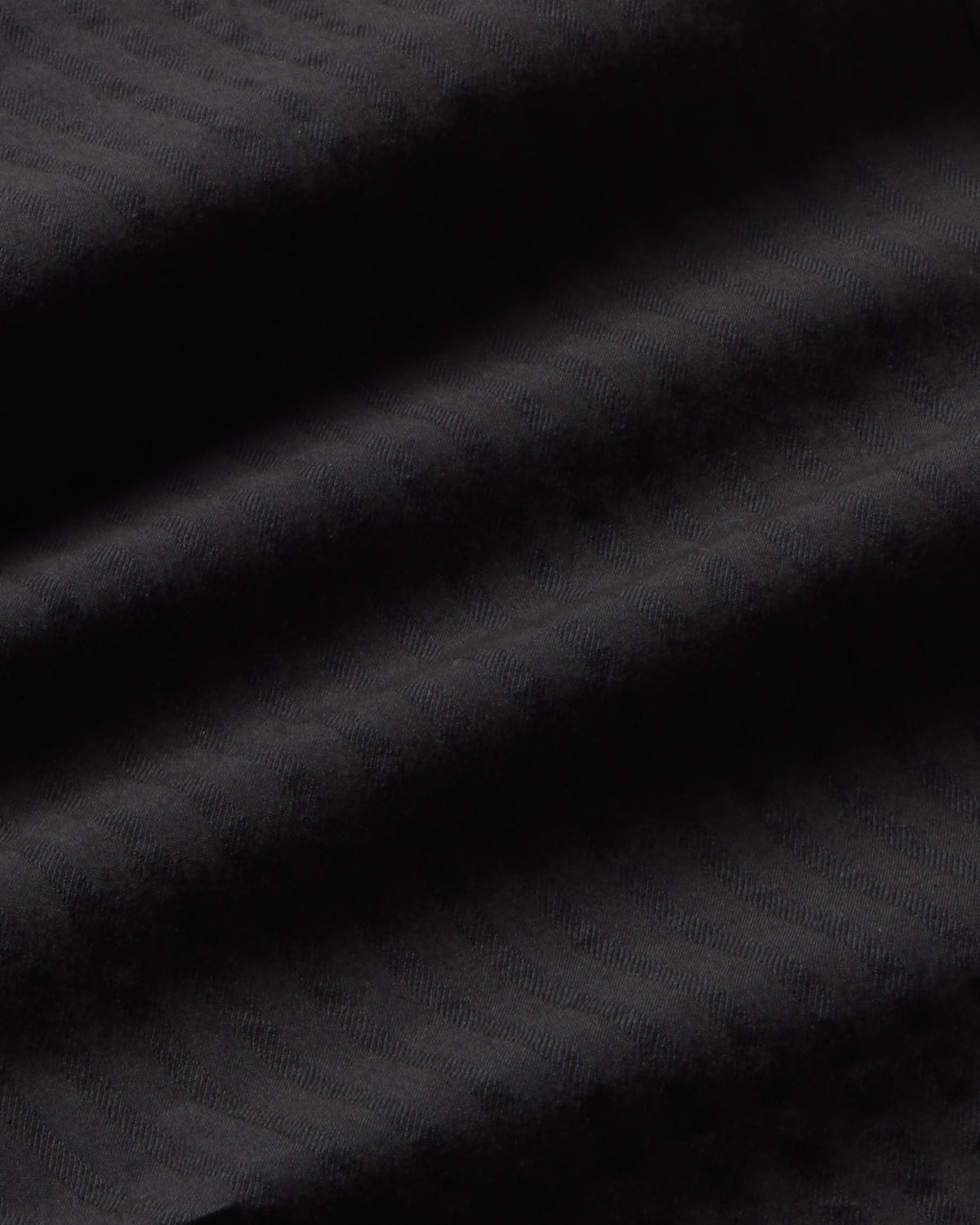 Pantalón negro seersucker Manolita sostenible - silueta 2