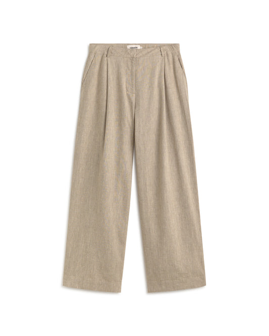 Pantalón wide leg hemp Patti sostenible silueta - 1