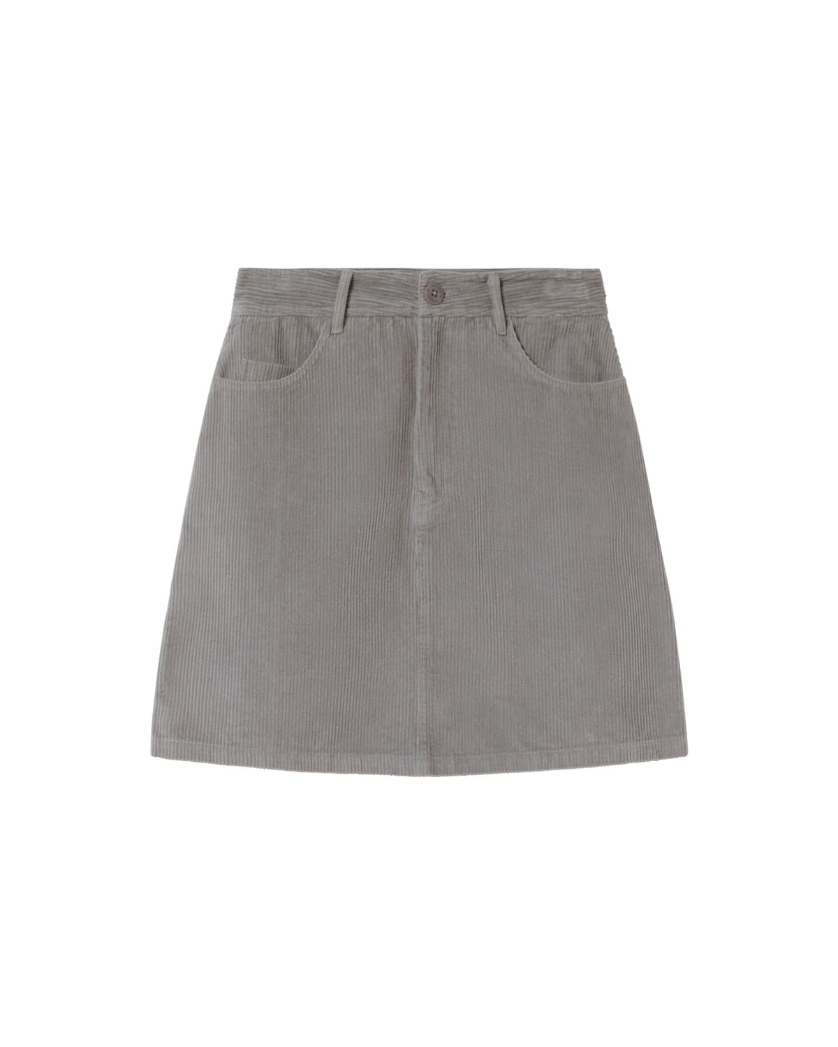 Falda gris pana Marsha sostenible - silueta 1