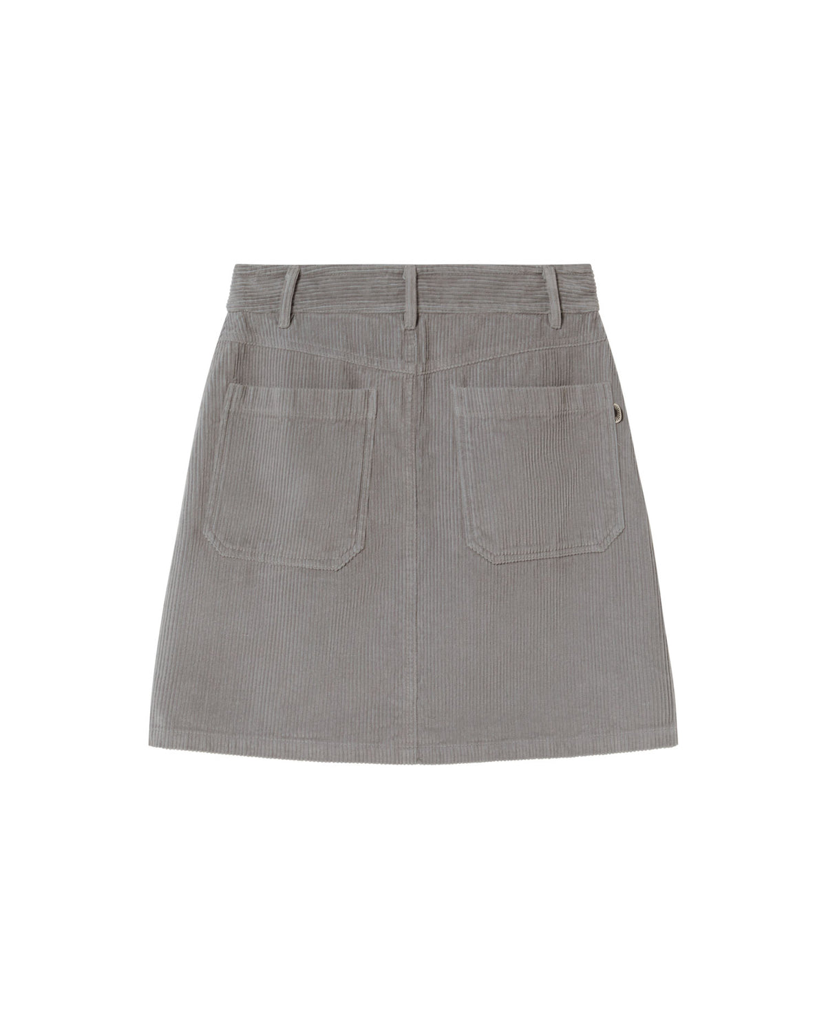 Falda gris pana Marsha sostenible - silueta 2