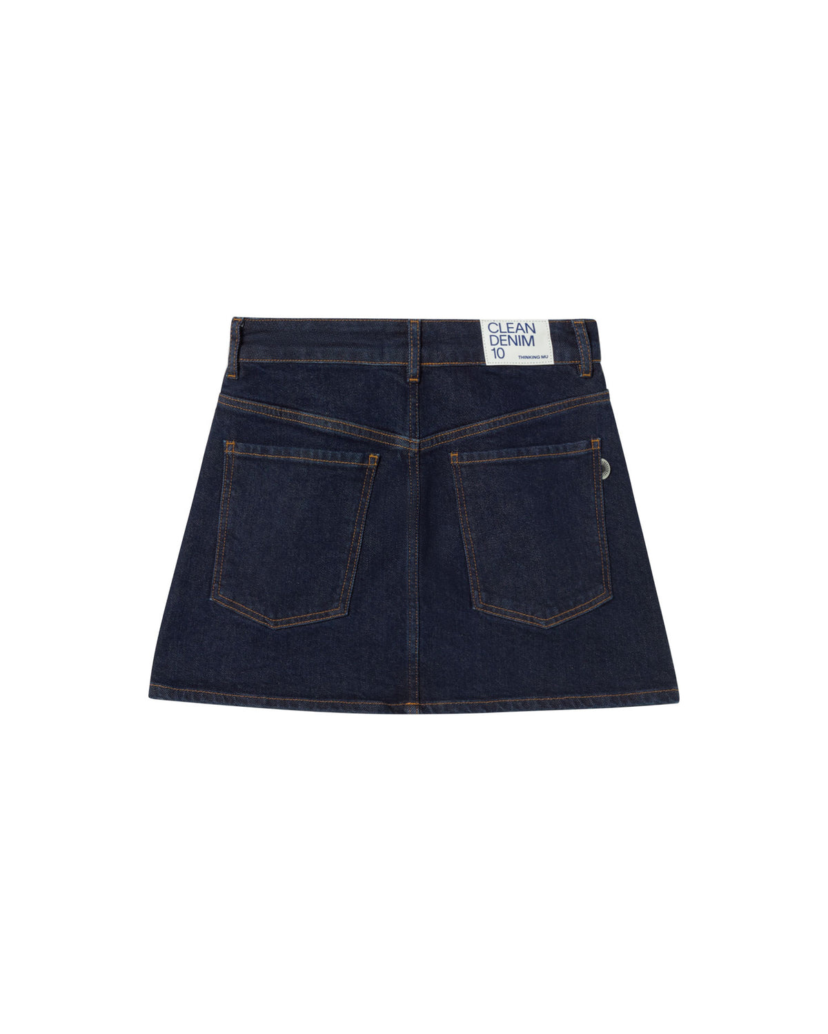 Falda dark clean denim Kimmy sostenible - silueta 1