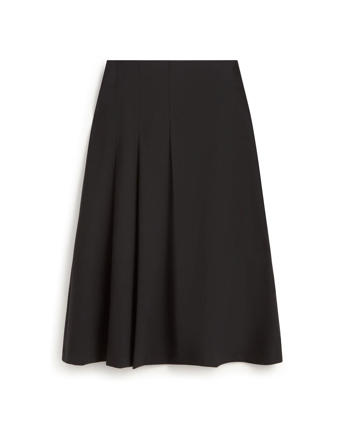 Falda midi lana fina Bahia sostenible silueta - 1