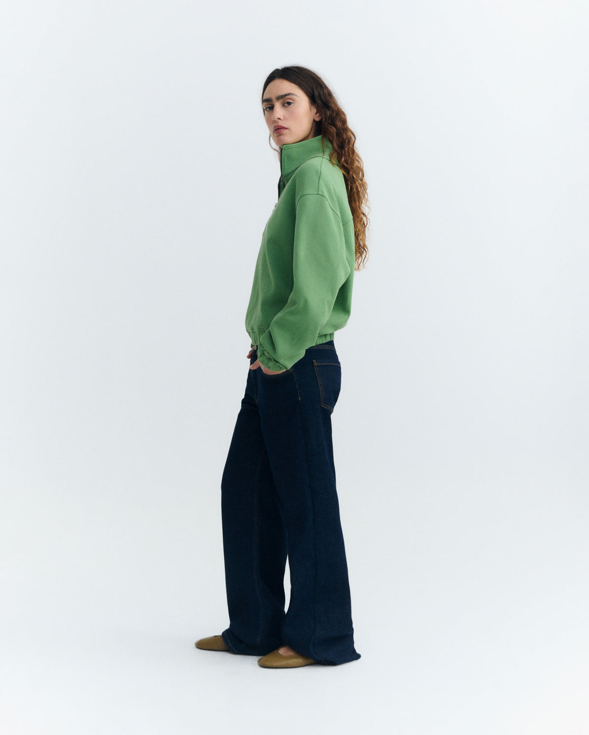 Sudadera verde Pippa sostenible - 2