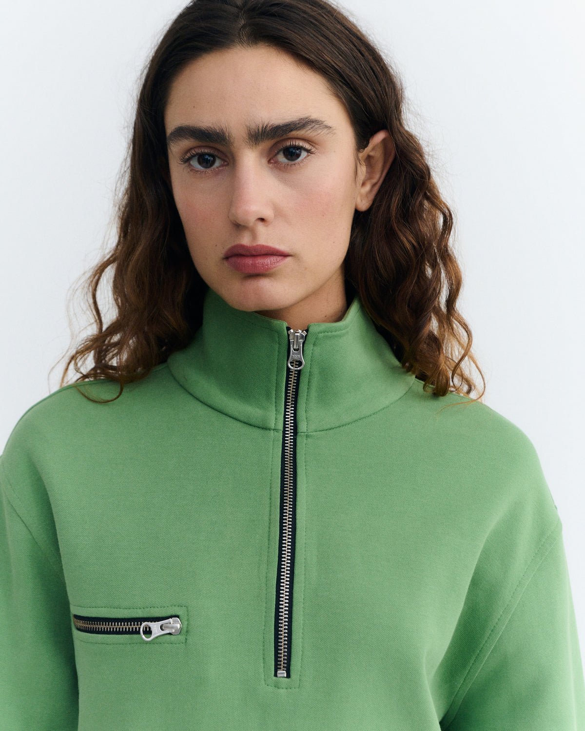 Sudadera verde Pippa sostenible - 5