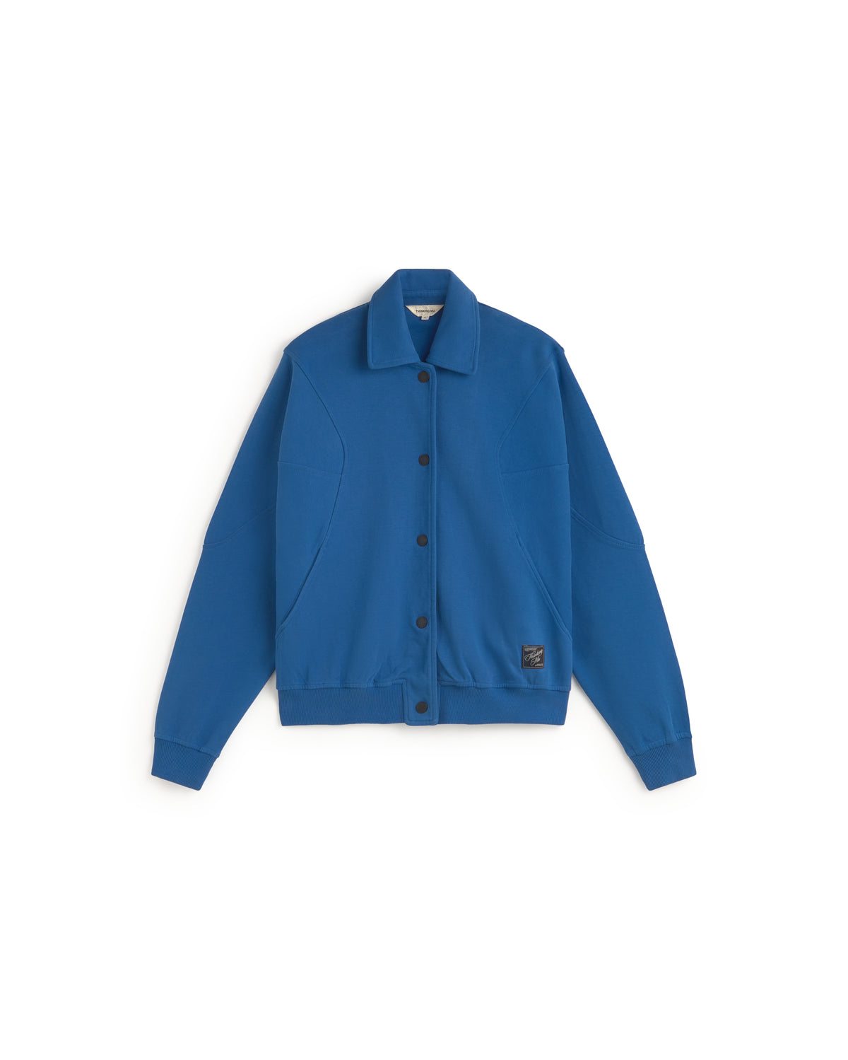 Chaqueta azul Maisie sostenible silueta - 1