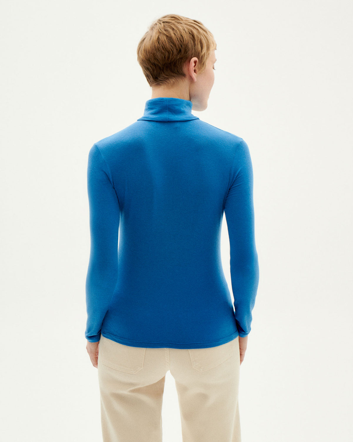 Top azul cachemire Noe sostenible-5