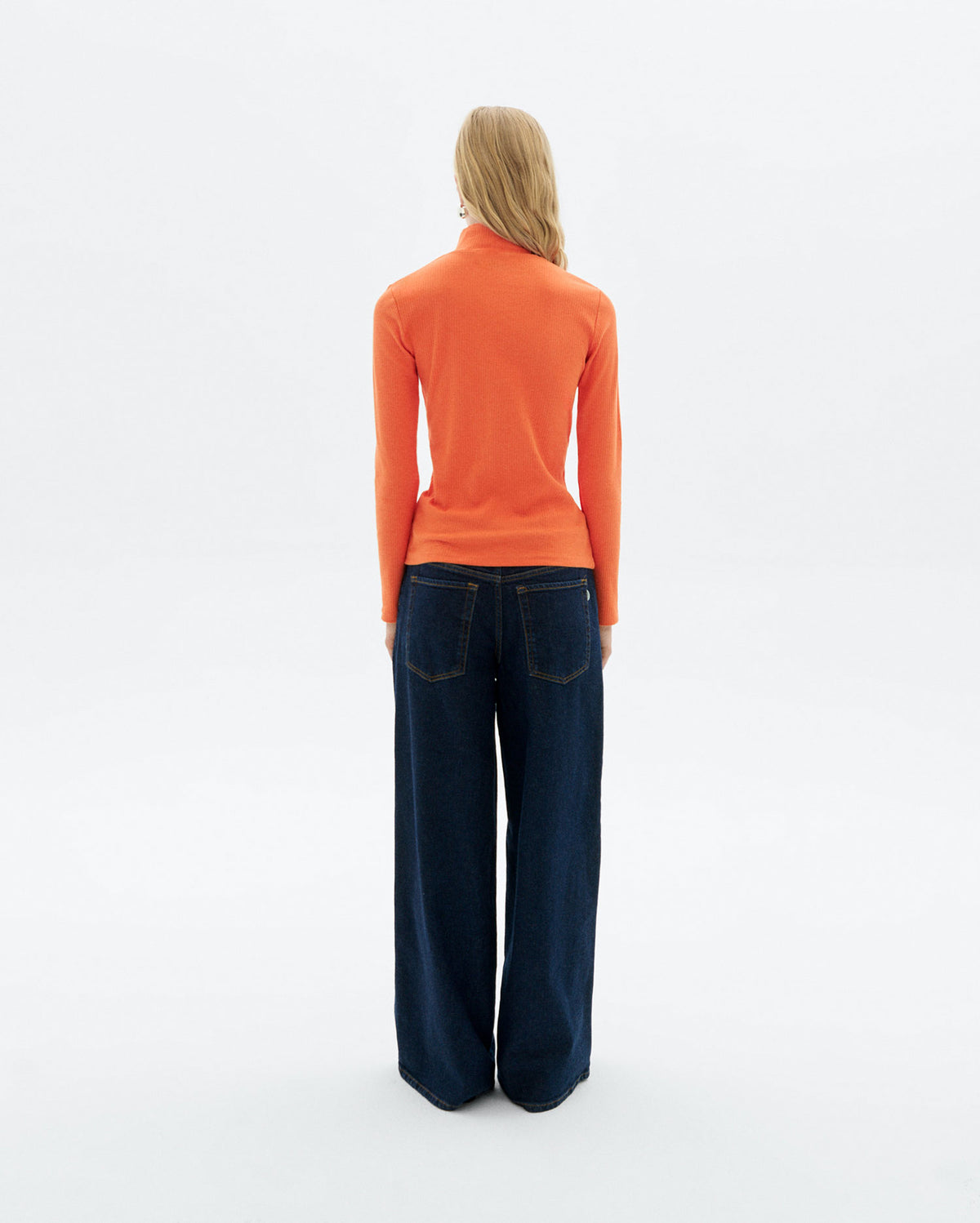 Top cuello alto naranja hemp Aine sostenible - 4