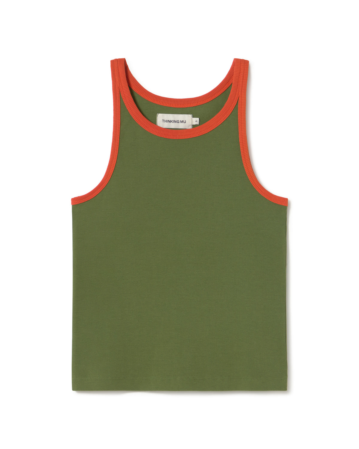 Top verde contraste Harriet sostenible - silueta 1