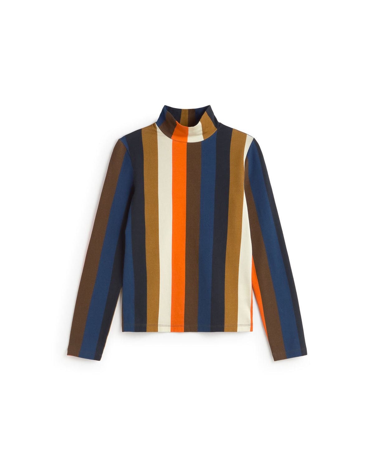 Top rayas naranja burnley Ellen sostenible silueta - 1