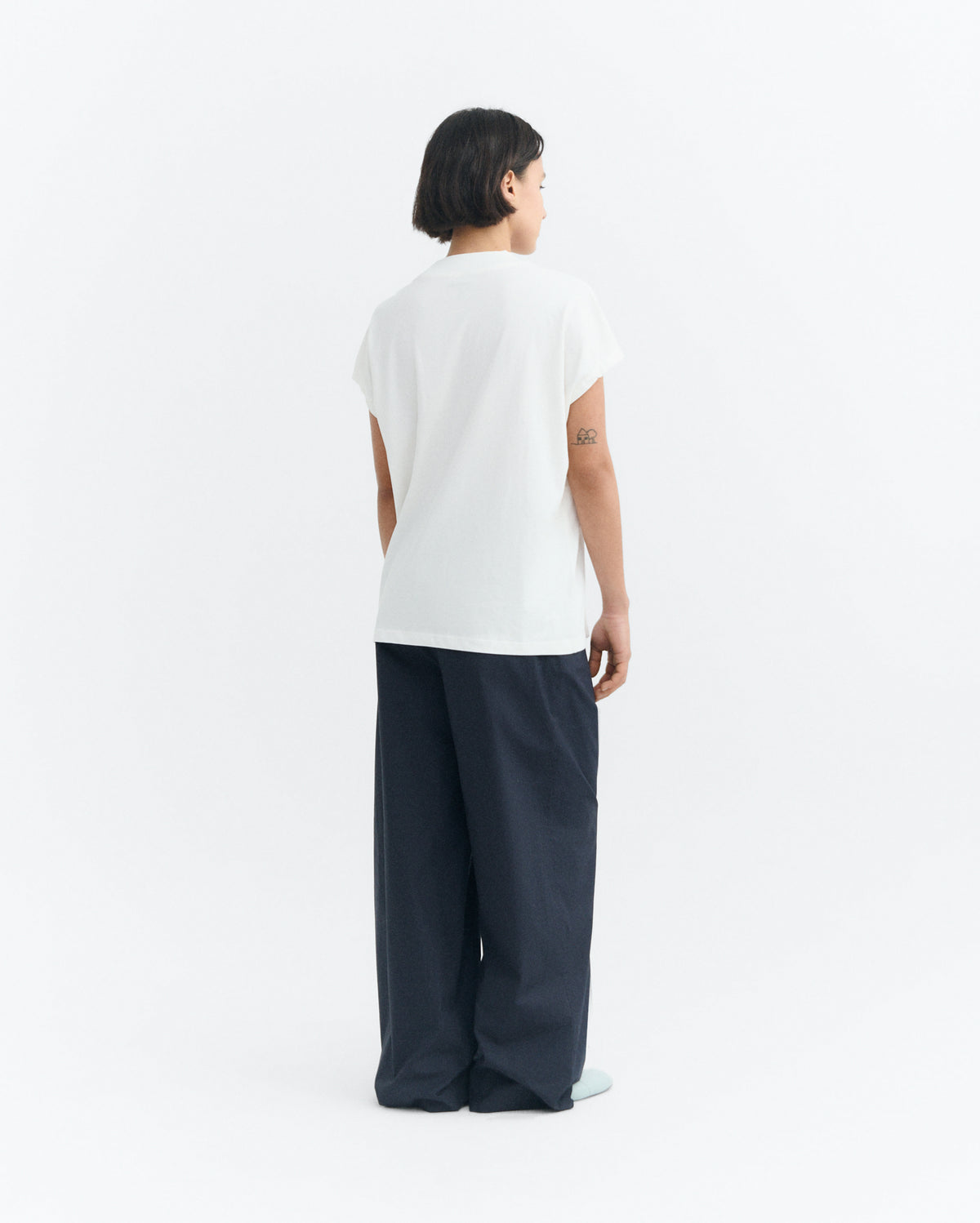Camiseta básica blanca Volta sostenible - 4
