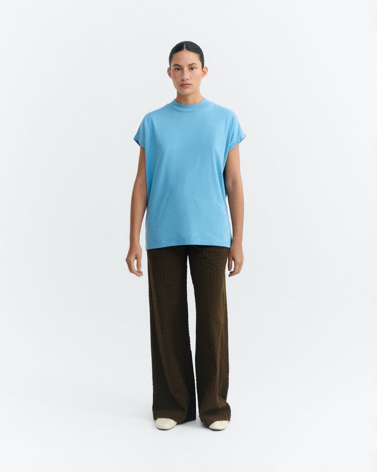 Camiseta básica azul claro Volta sostenible - 4